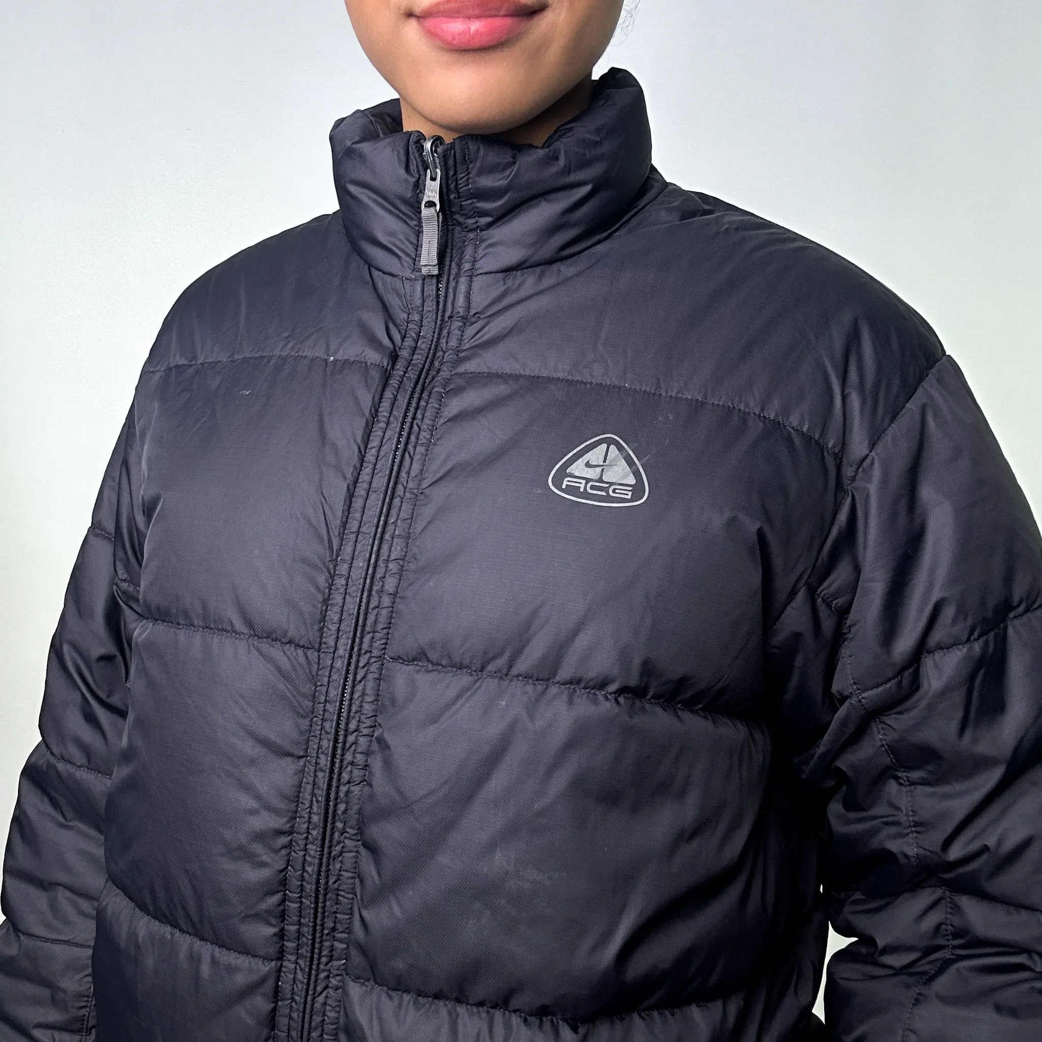 Black y2ks NIKE ACG Reversible Puffer Jacket Coat (L)