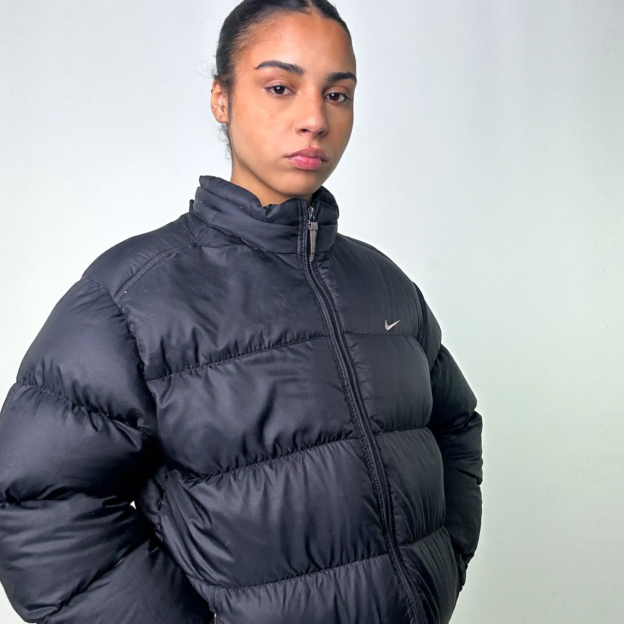 Black y2ks NIKE Puffer Jacket Coat (L)