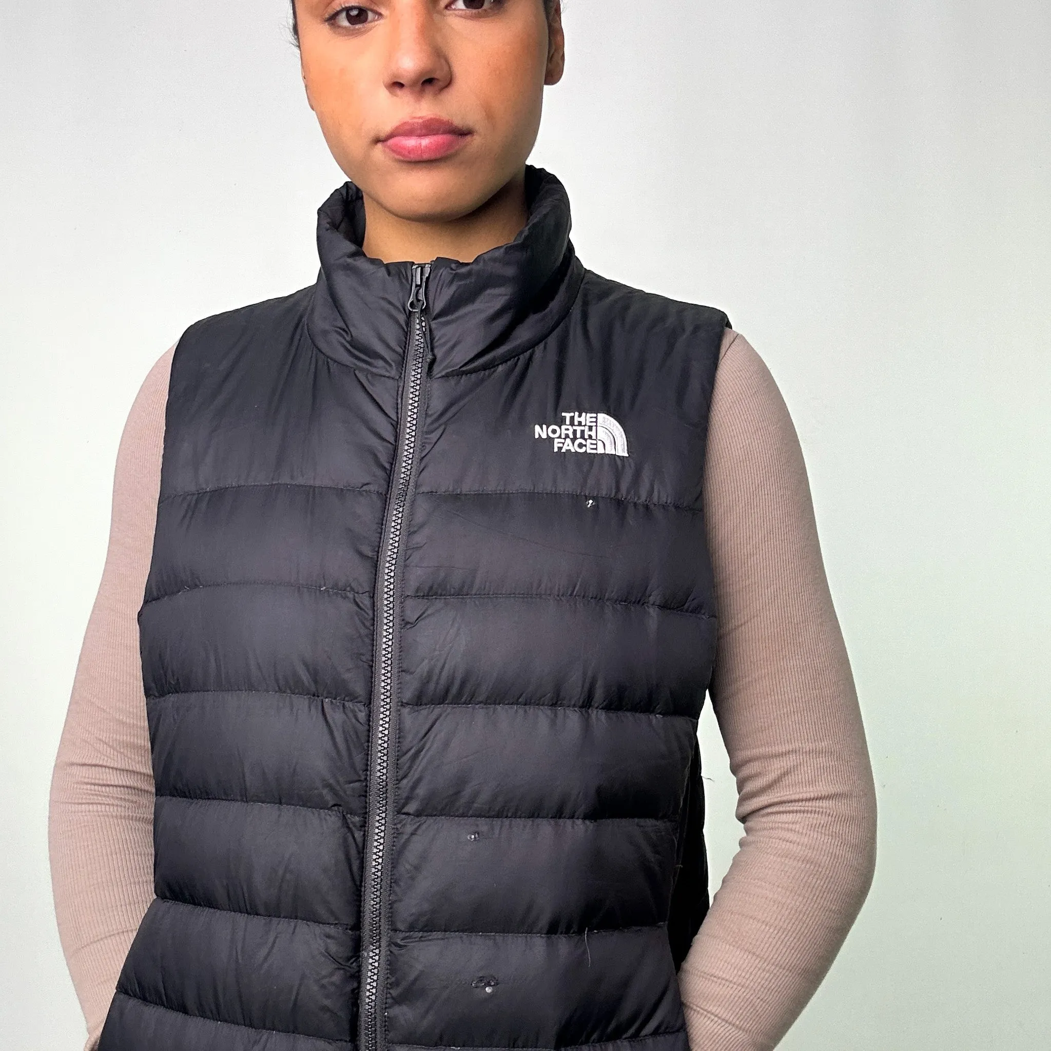 Black y2ks The North Face 550 Series Puffer Jacket Coat Gilet (L)