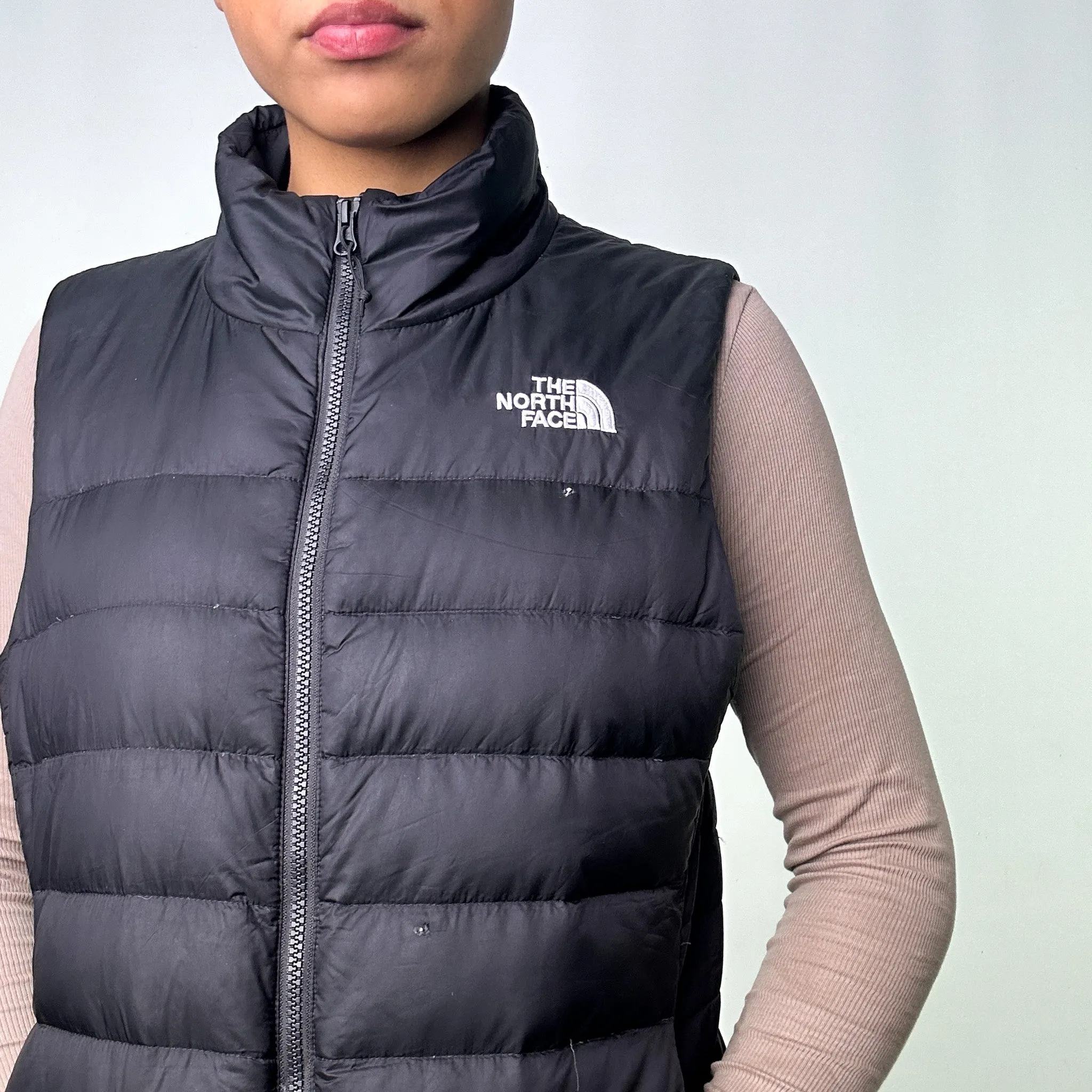 Black y2ks The North Face 550 Series Puffer Jacket Coat Gilet (L)