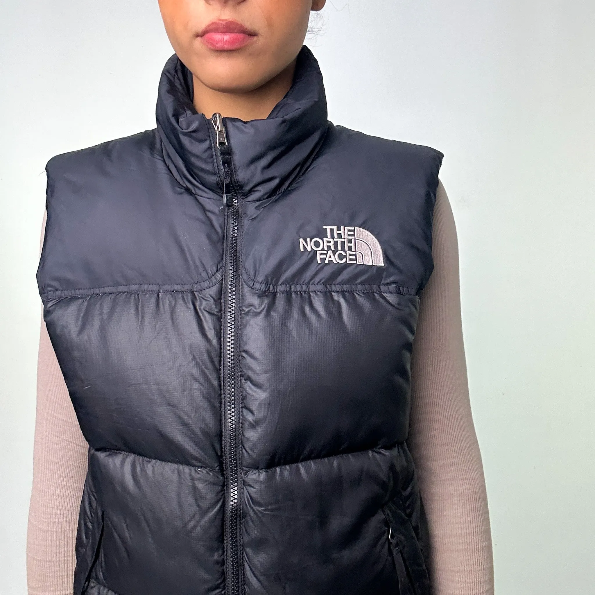 Black y2ks The North Face Nuptse 700 Series Puffer Jacket Coat Gilet (S)