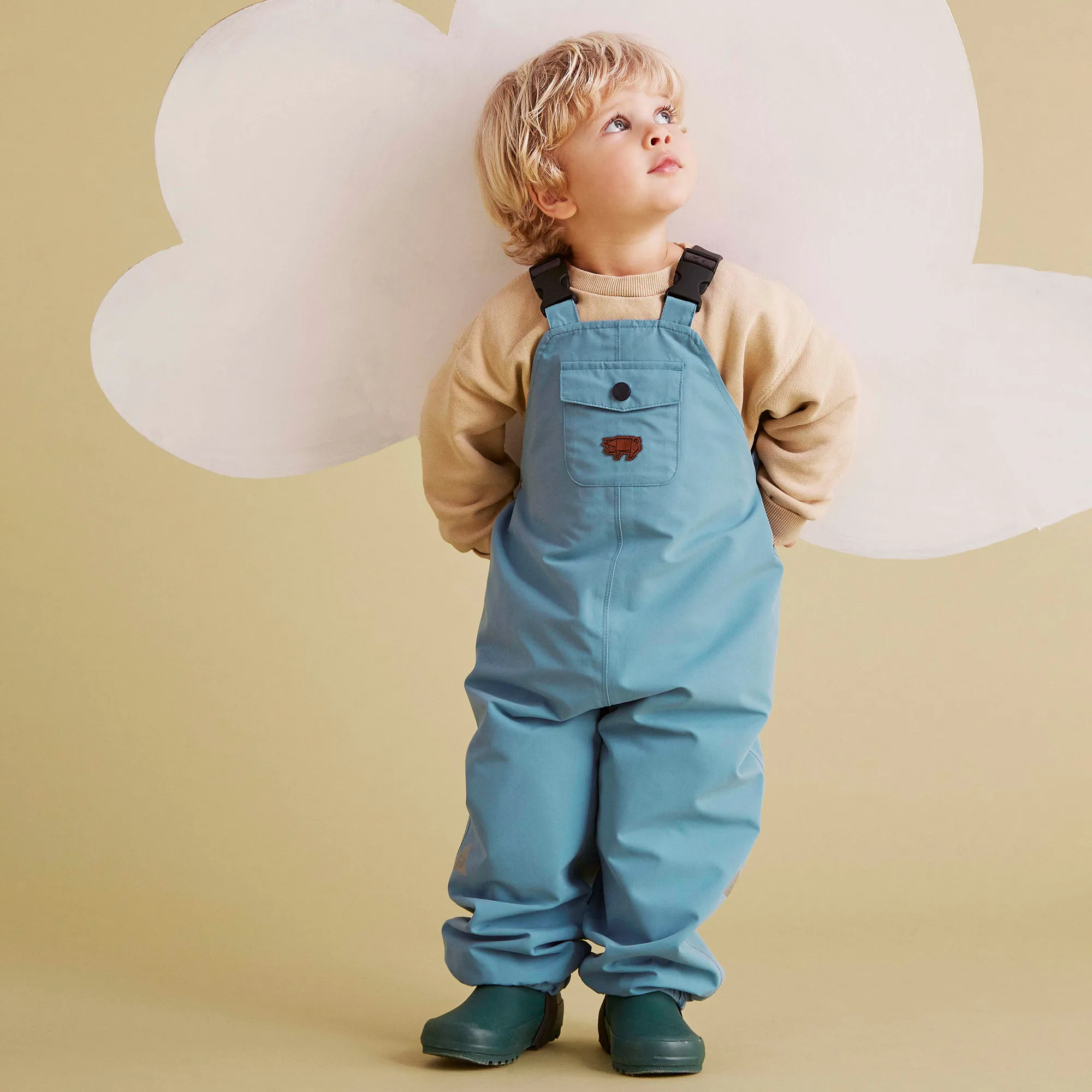 Blue Waterproof Dungarees