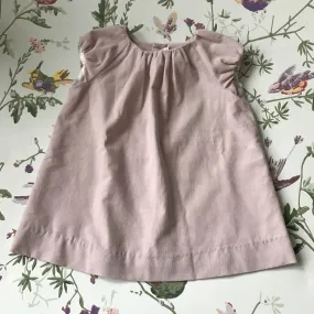 Bonpoint Dusty Rose Fine Cord Dress: 6 Months