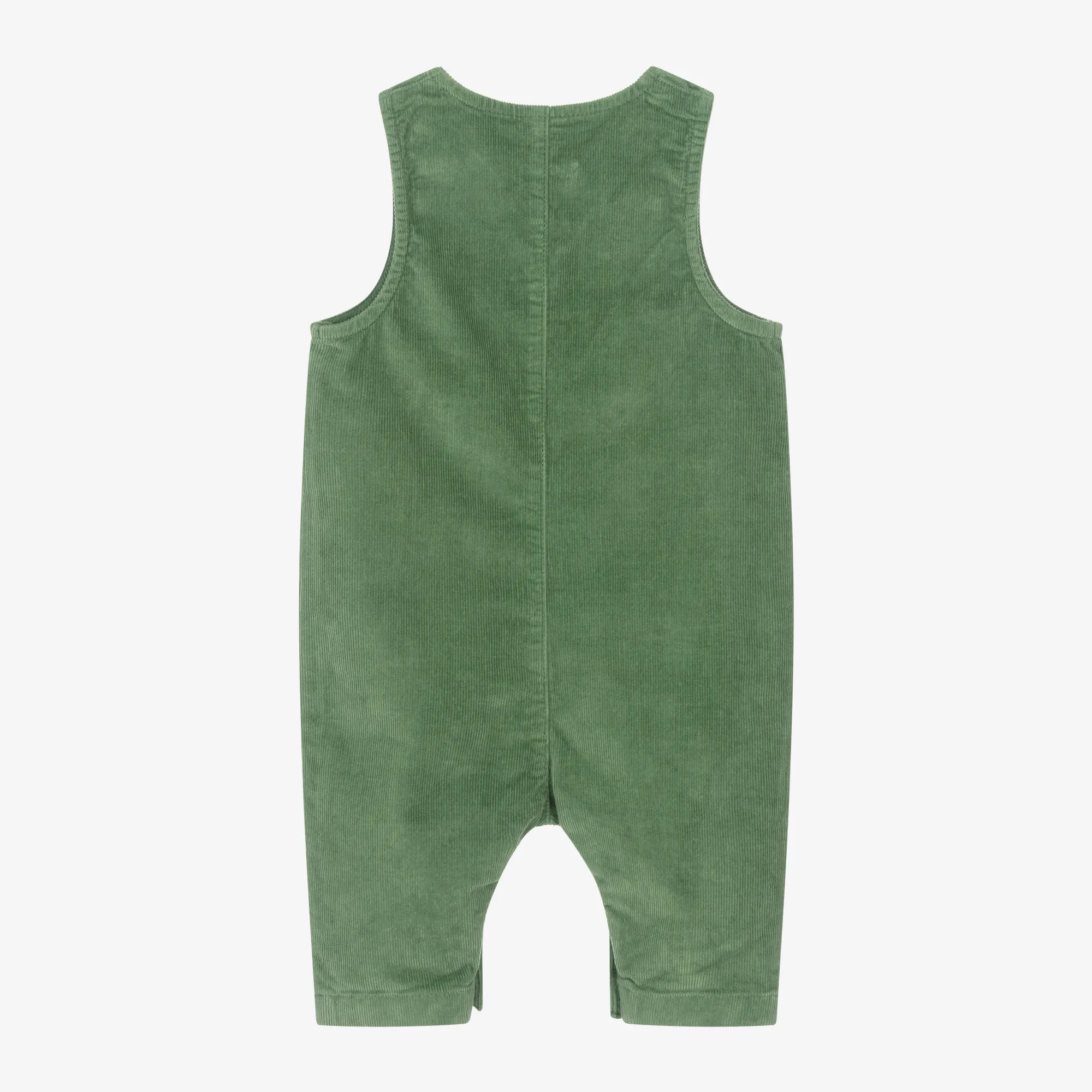 Boys Green Corduroy Dungarees