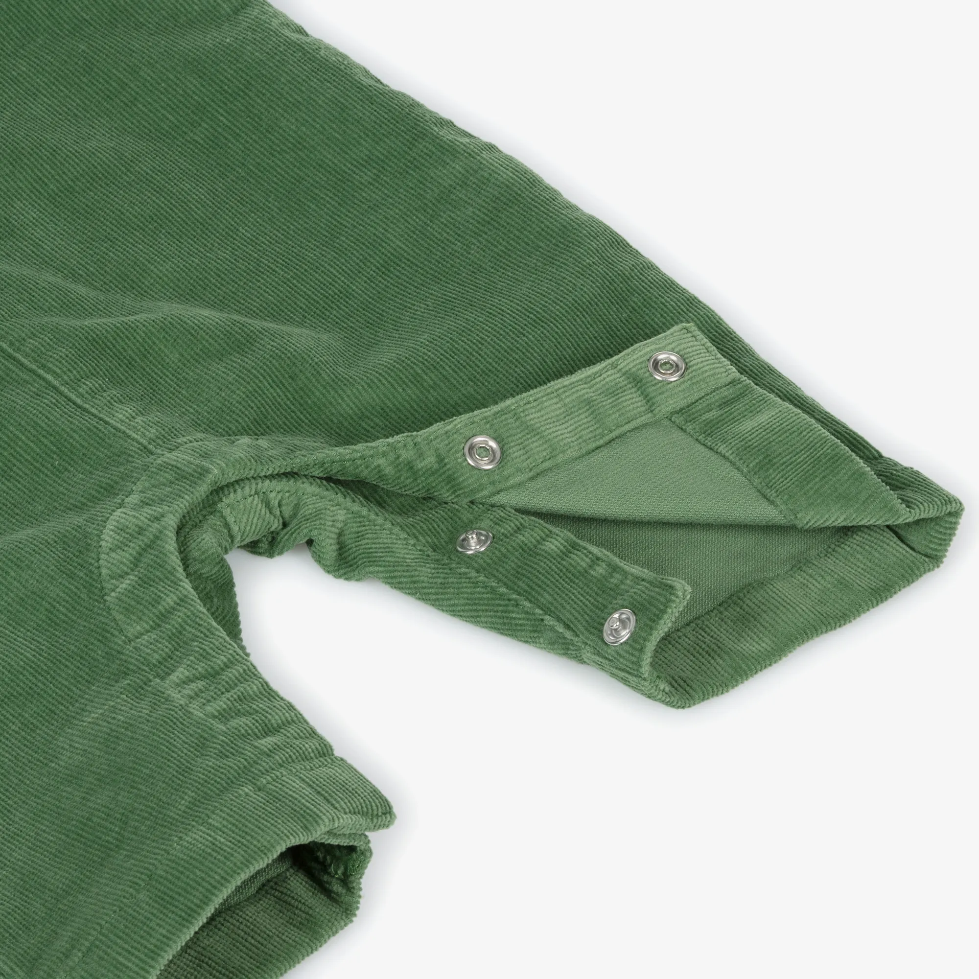 Boys Green Corduroy Dungarees