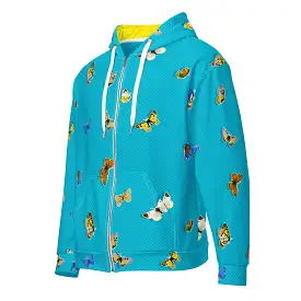 Butterfly Medley Unisex zip hoodie