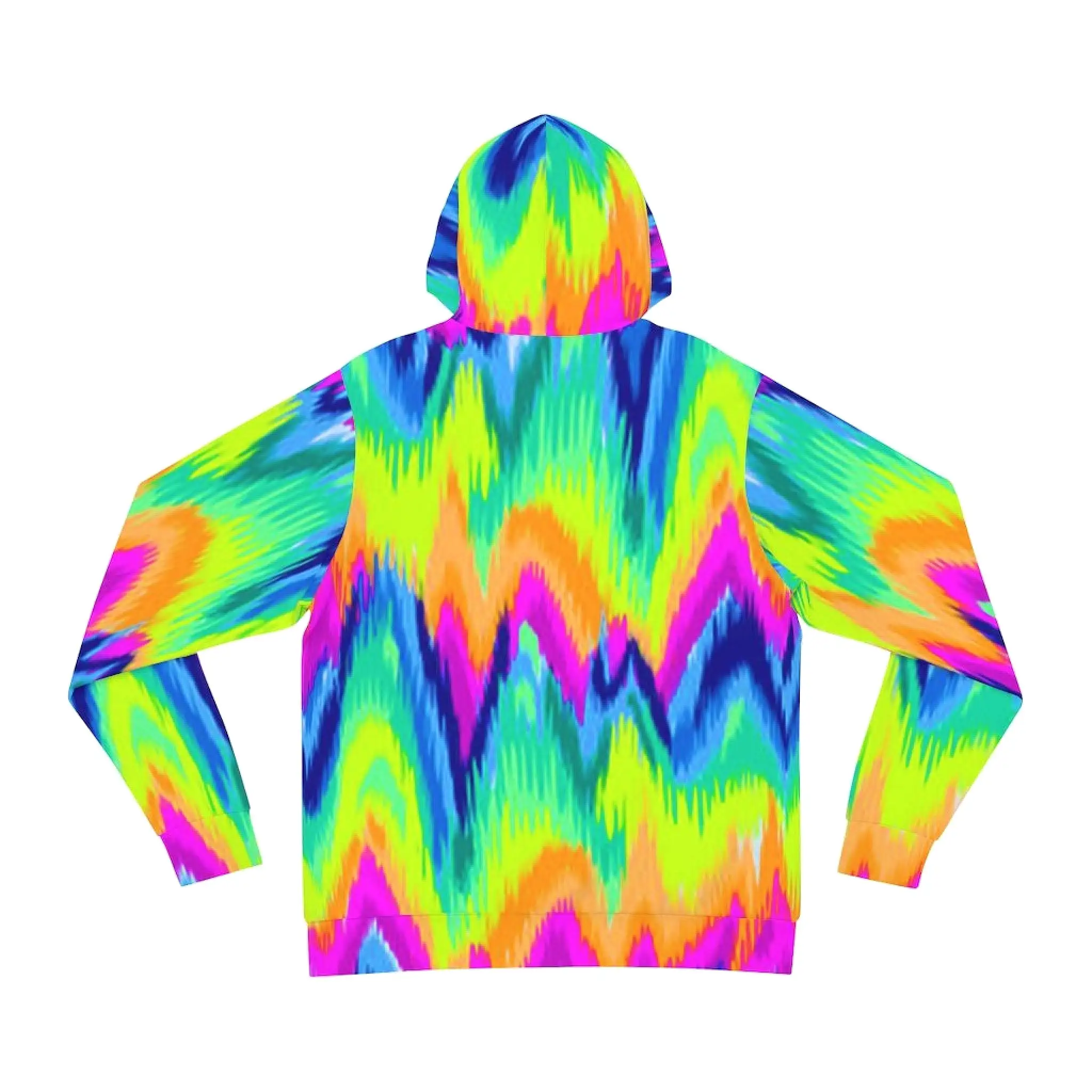 Bynelo Neon Tie Dye Unisex Fashion Hoodie