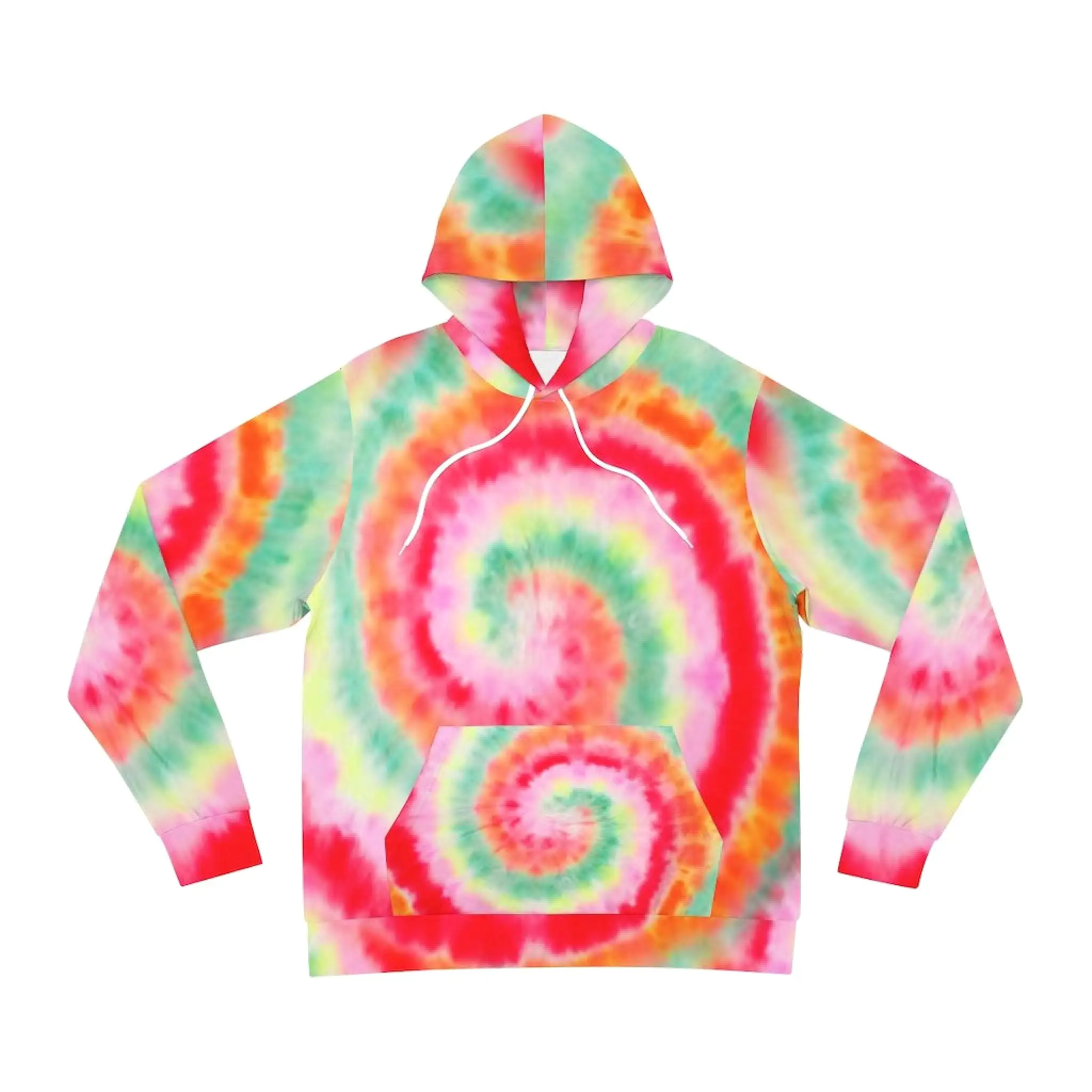 Bynelo Tie Dye Rainbow Unisex Fashion Hoodie