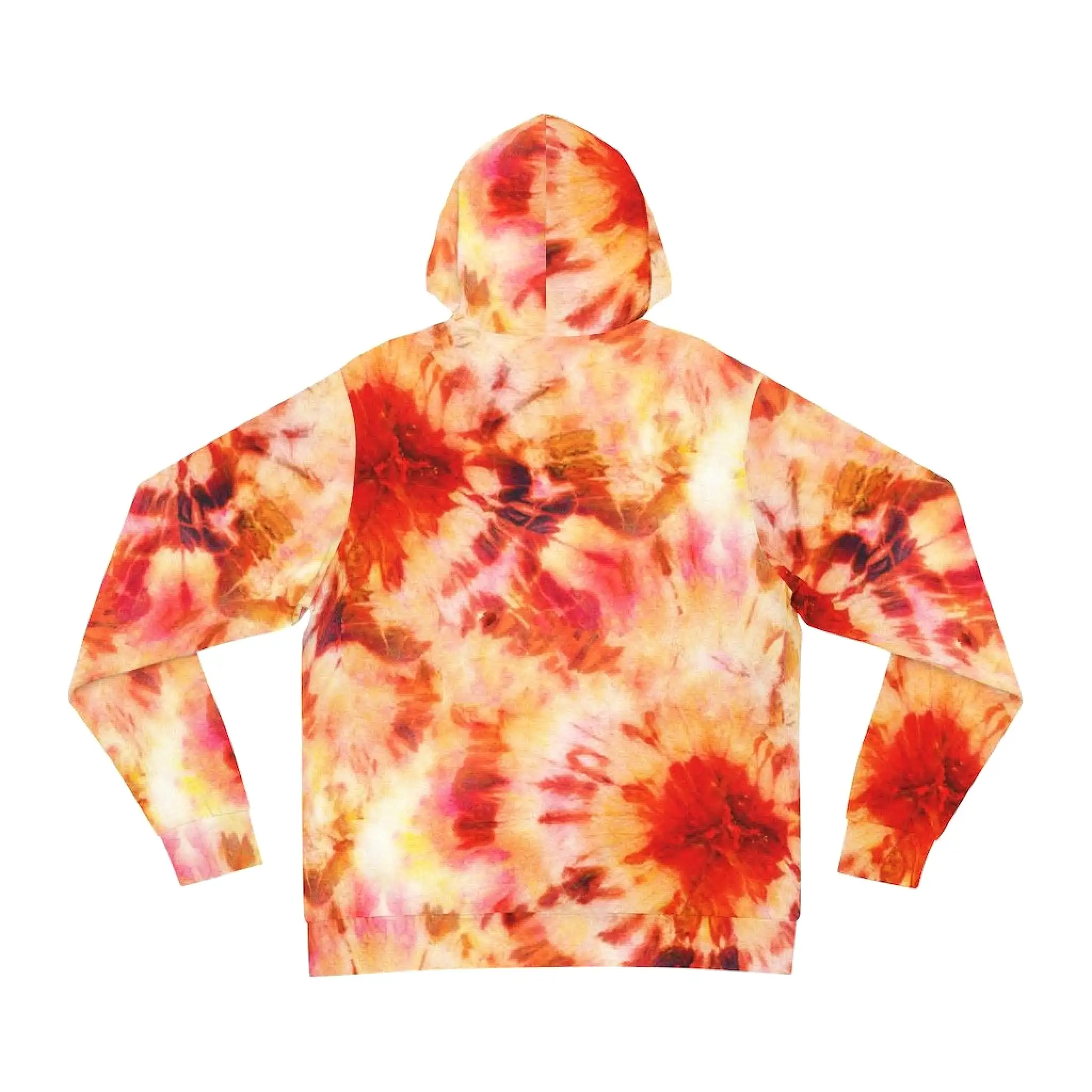 Bynelo Tie Dye Unisex Orange Fashion Hoodie