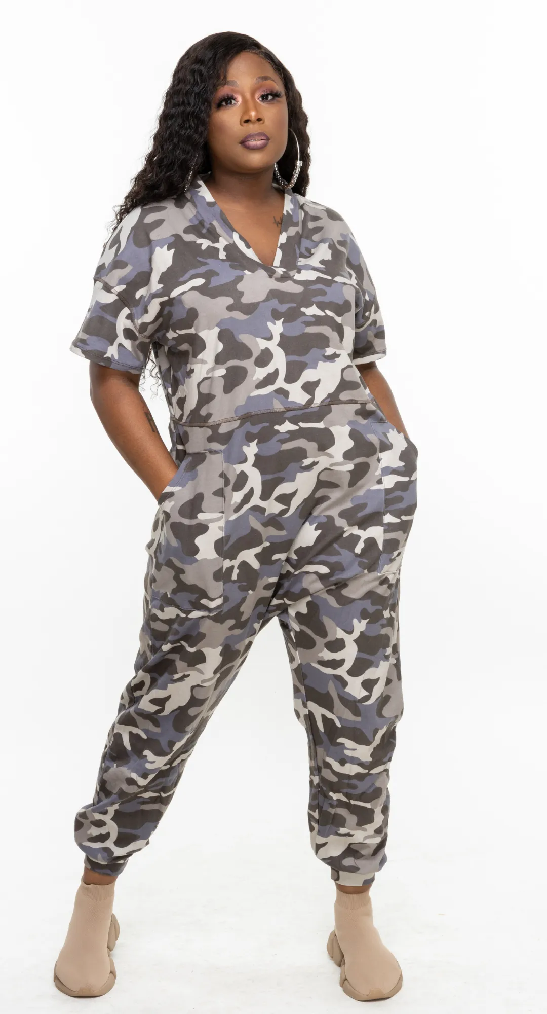 Camo Harem Jumpsuit