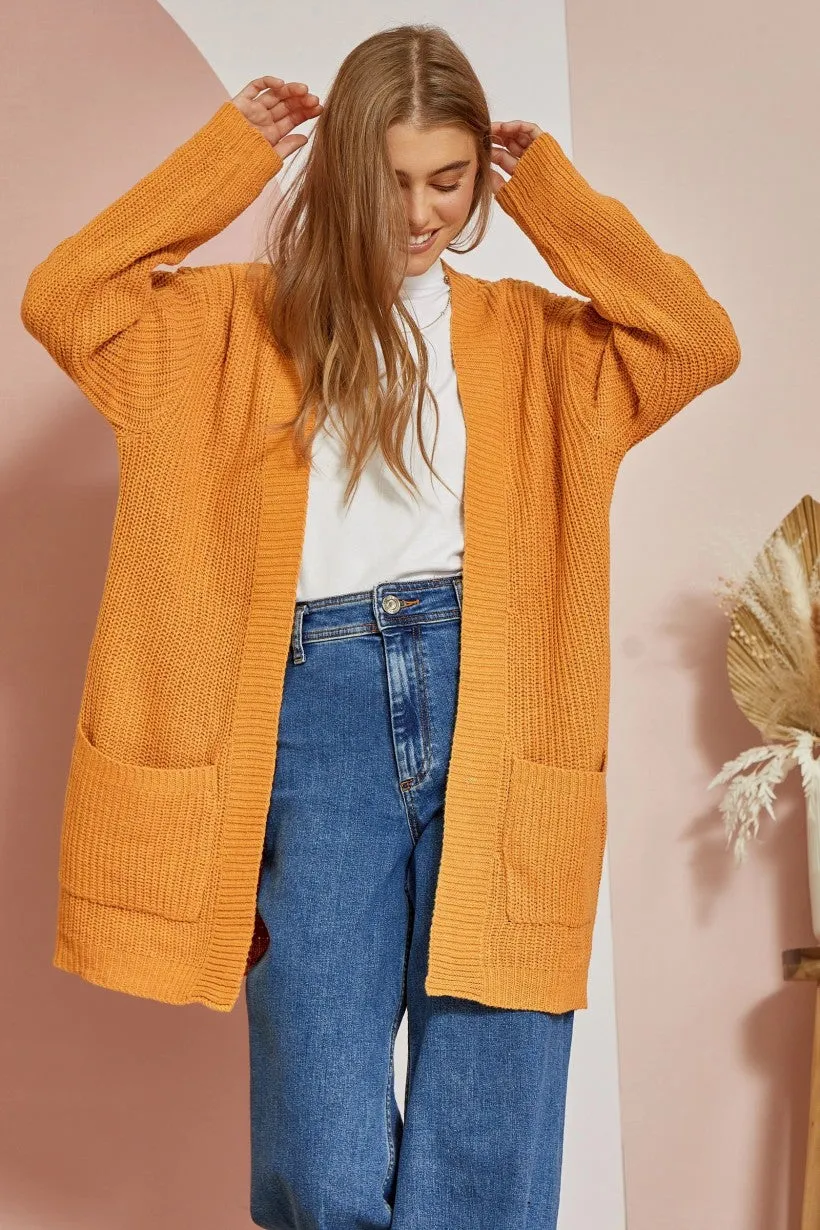 Can't Beat It Cardigan - Marigold