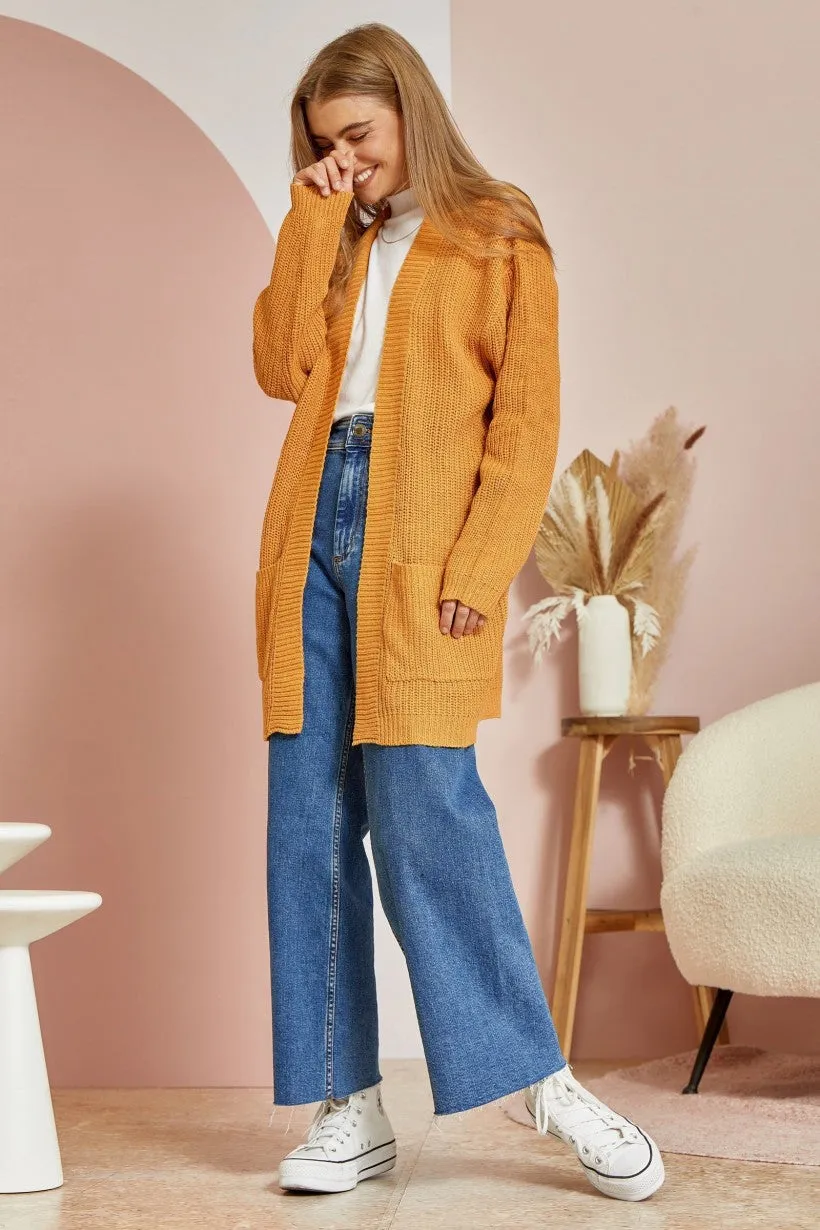 Can't Beat It Cardigan - Marigold