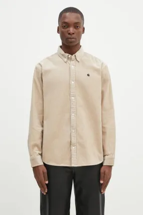 Carhartt WIP corduroy shirt beige color