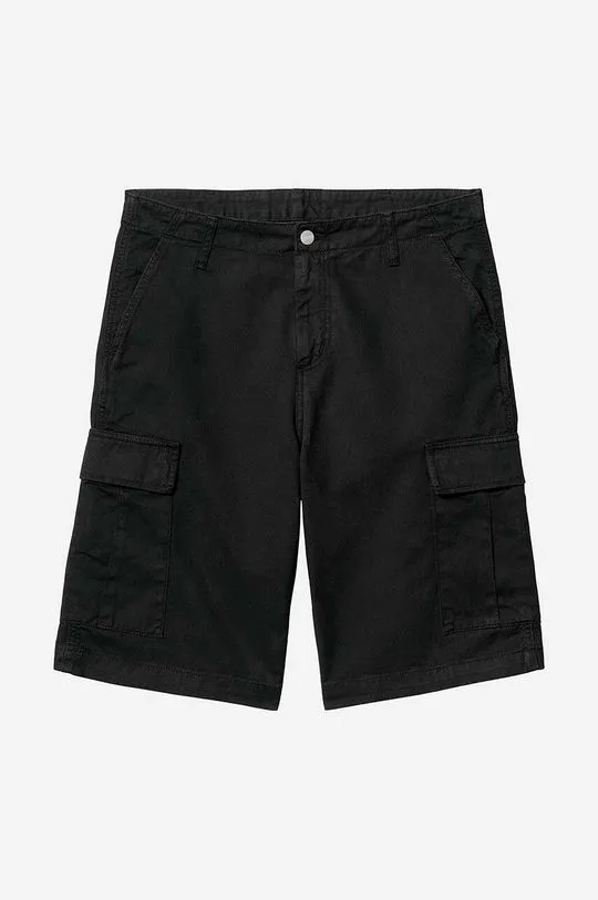 Carhartt WIP cotton shorts black color