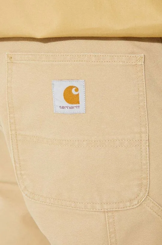 Carhartt WIP cotton shorts Single Knee Short beige color I027942.1YH3K