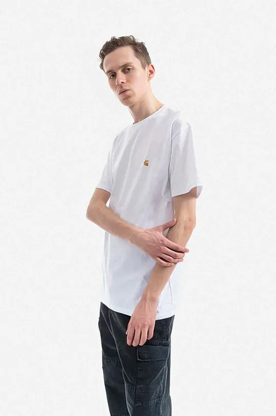 Carhartt WIP cotton t-shirt Chase white color