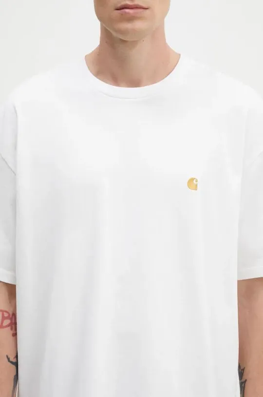 Carhartt WIP cotton t-shirt Chase white color