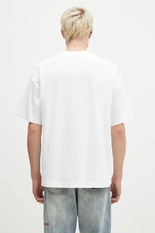 Carhartt WIP cotton t-shirt S/S Signature Script men’s white color with an application I033828.2JIXX