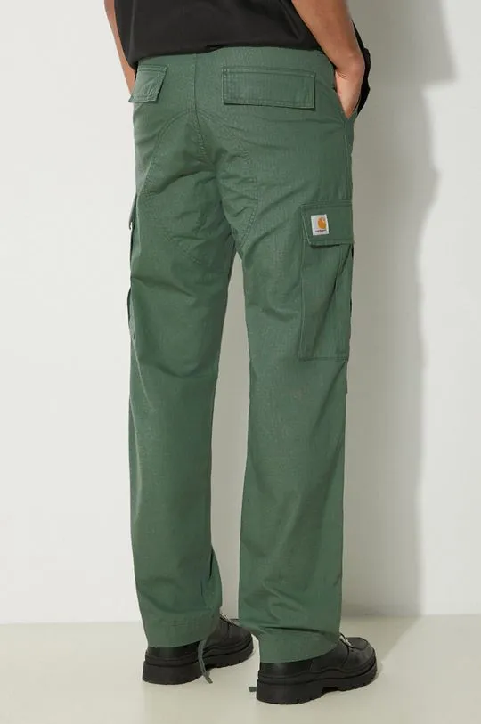 Carhartt WIP cotton trousers Regular Cargo Pant green color I032467.29N02