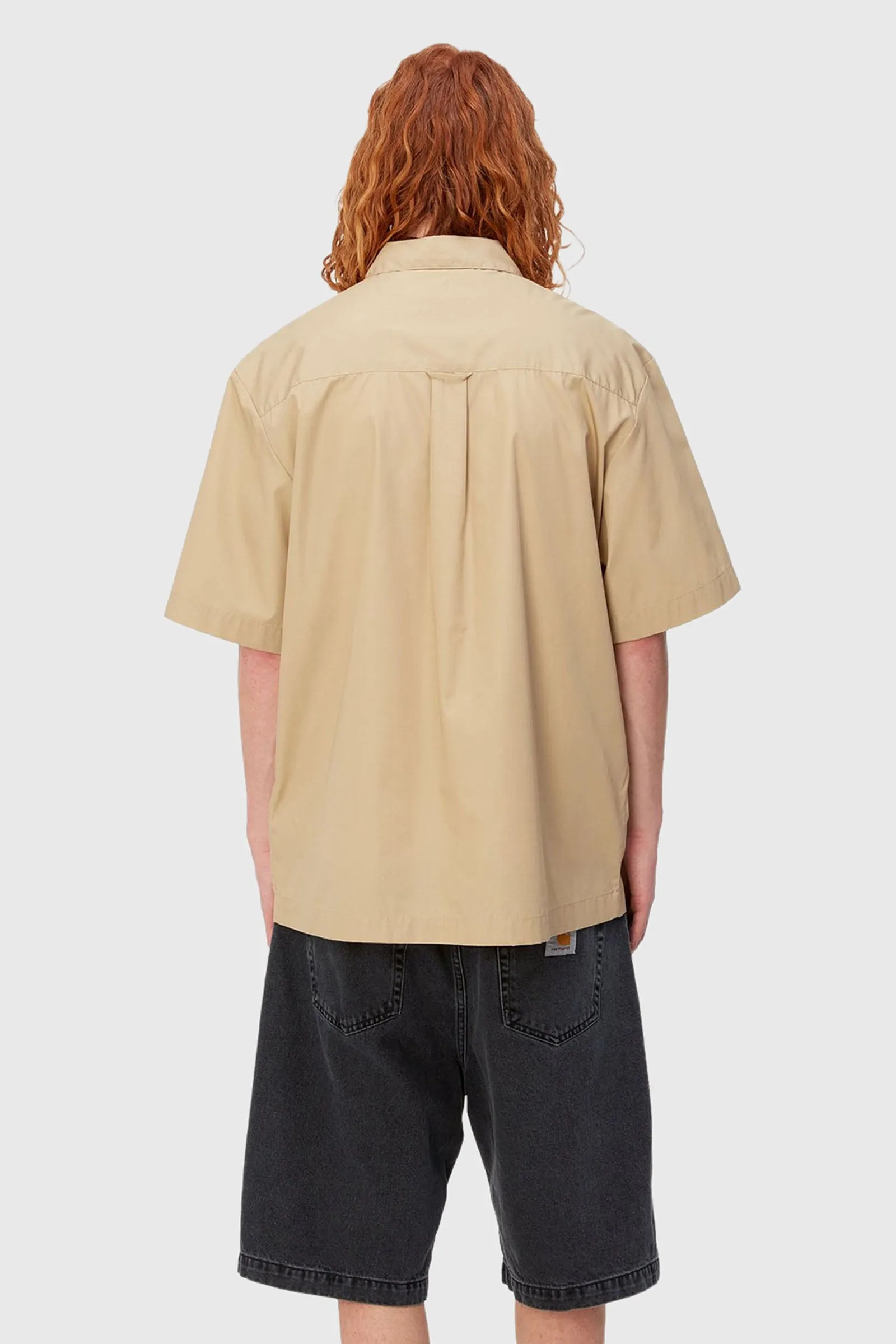 Carhartt Wip S/s Craft Shirt Beige Uomo