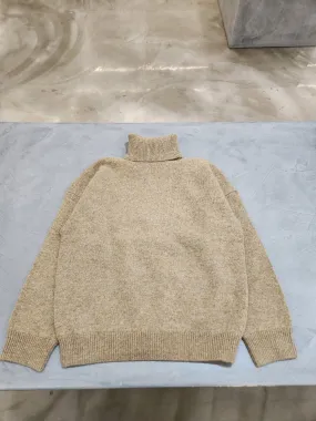 CELINE  |Turtle neck sweater in double face wool and cashmere