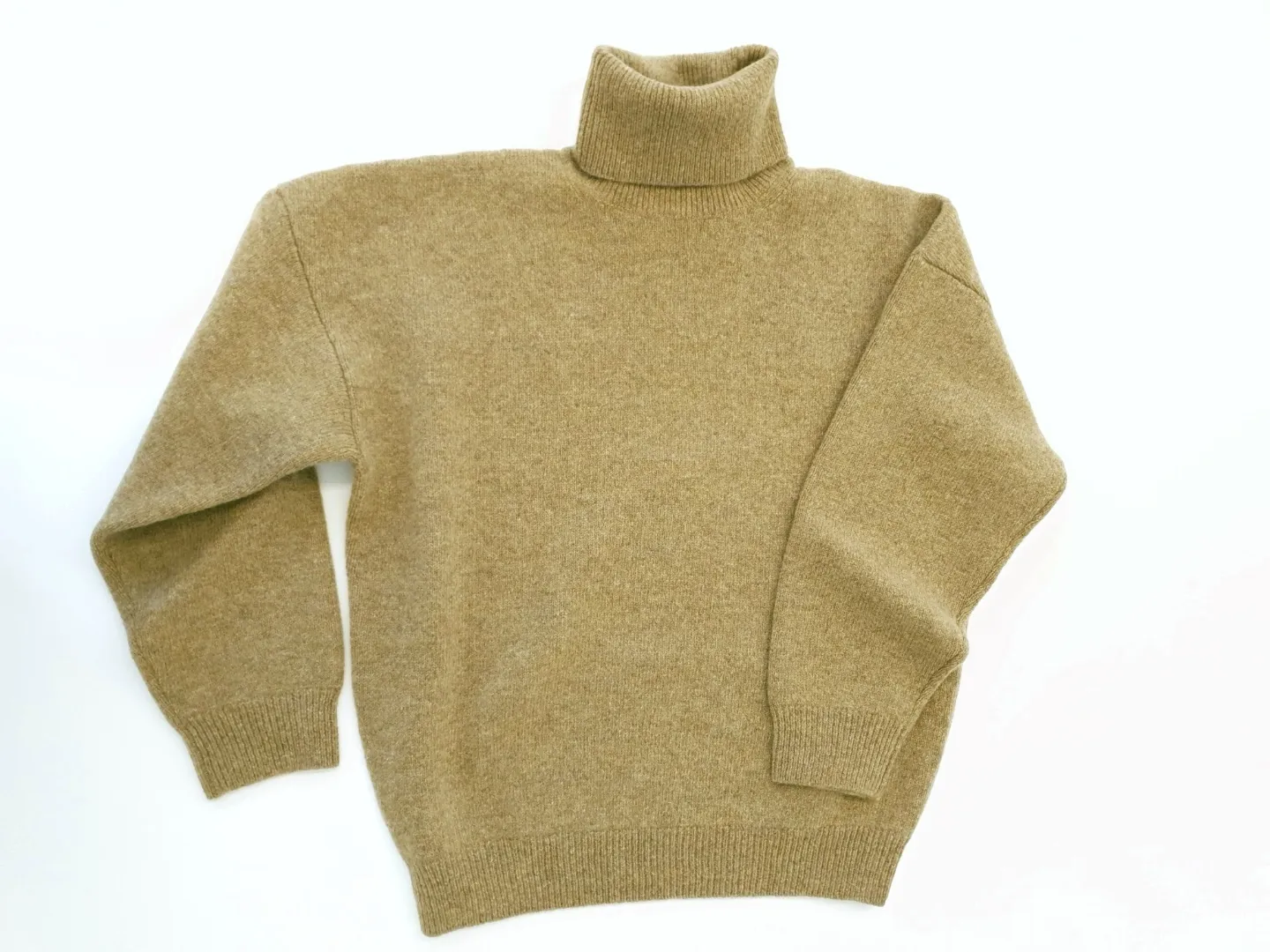 CELINE  |Turtle neck sweater in double face wool and cashmere