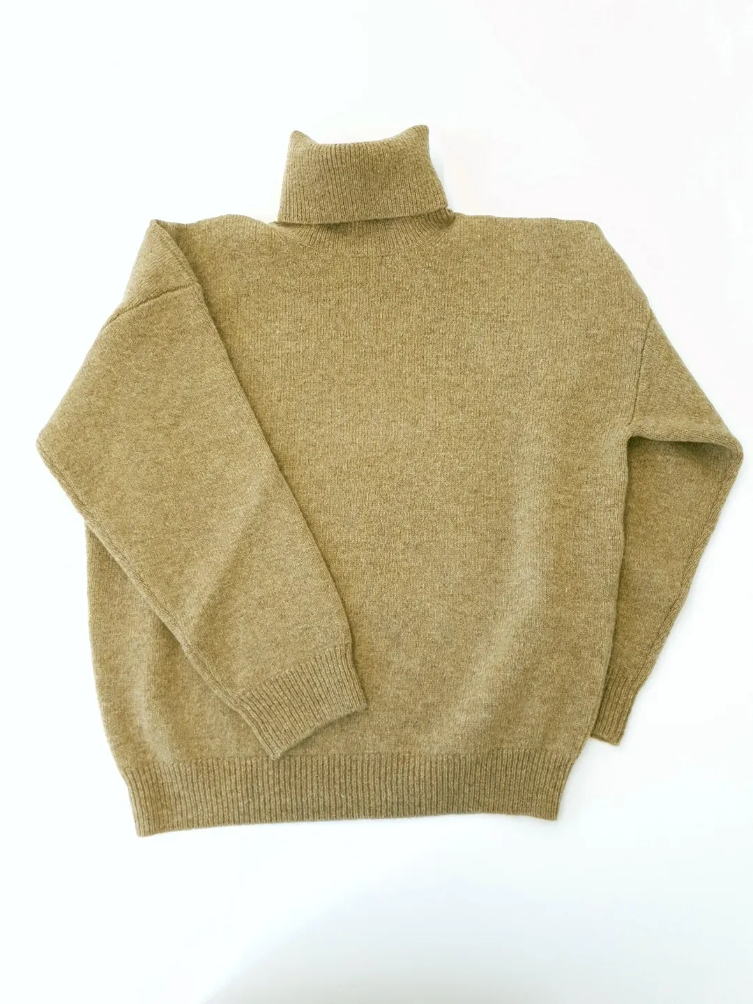 CELINE  |Turtle neck sweater in double face wool and cashmere