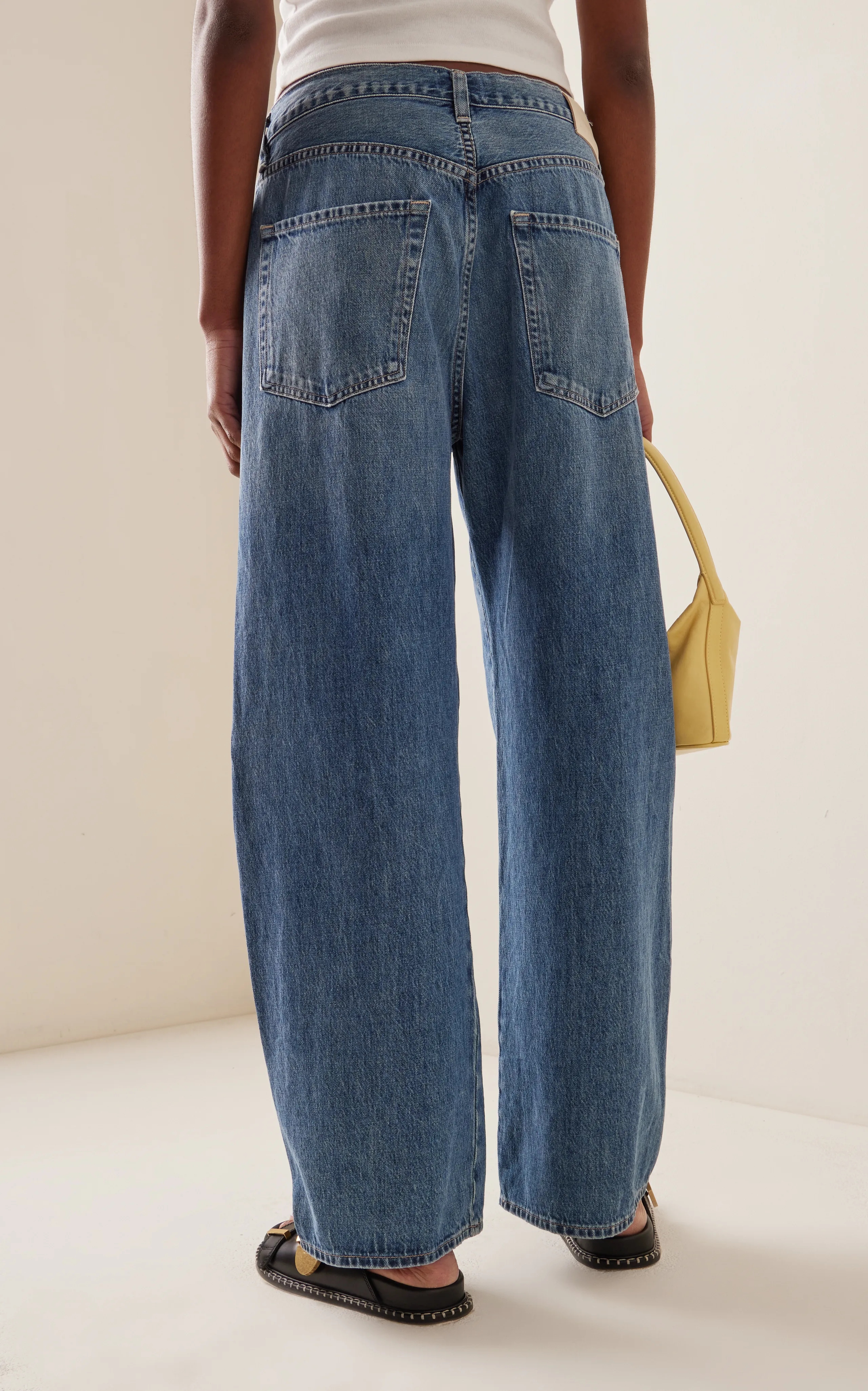 Citizens of Humanity Brynn Drawstring Rigid Low-Rise Wide-Leg Jeans