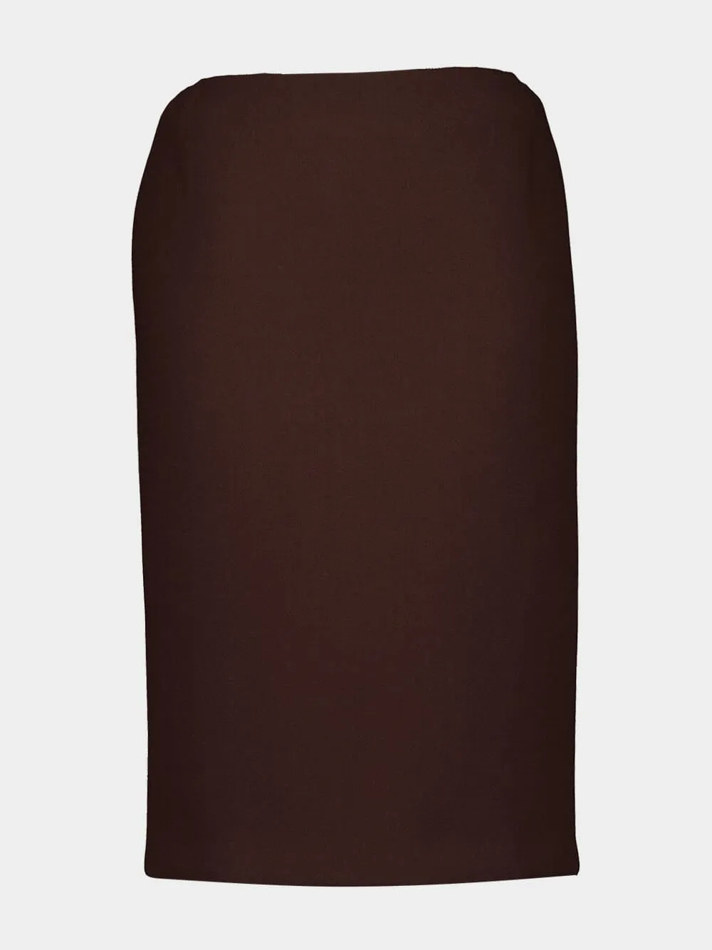 Cocoa Brown Pencil Skirt