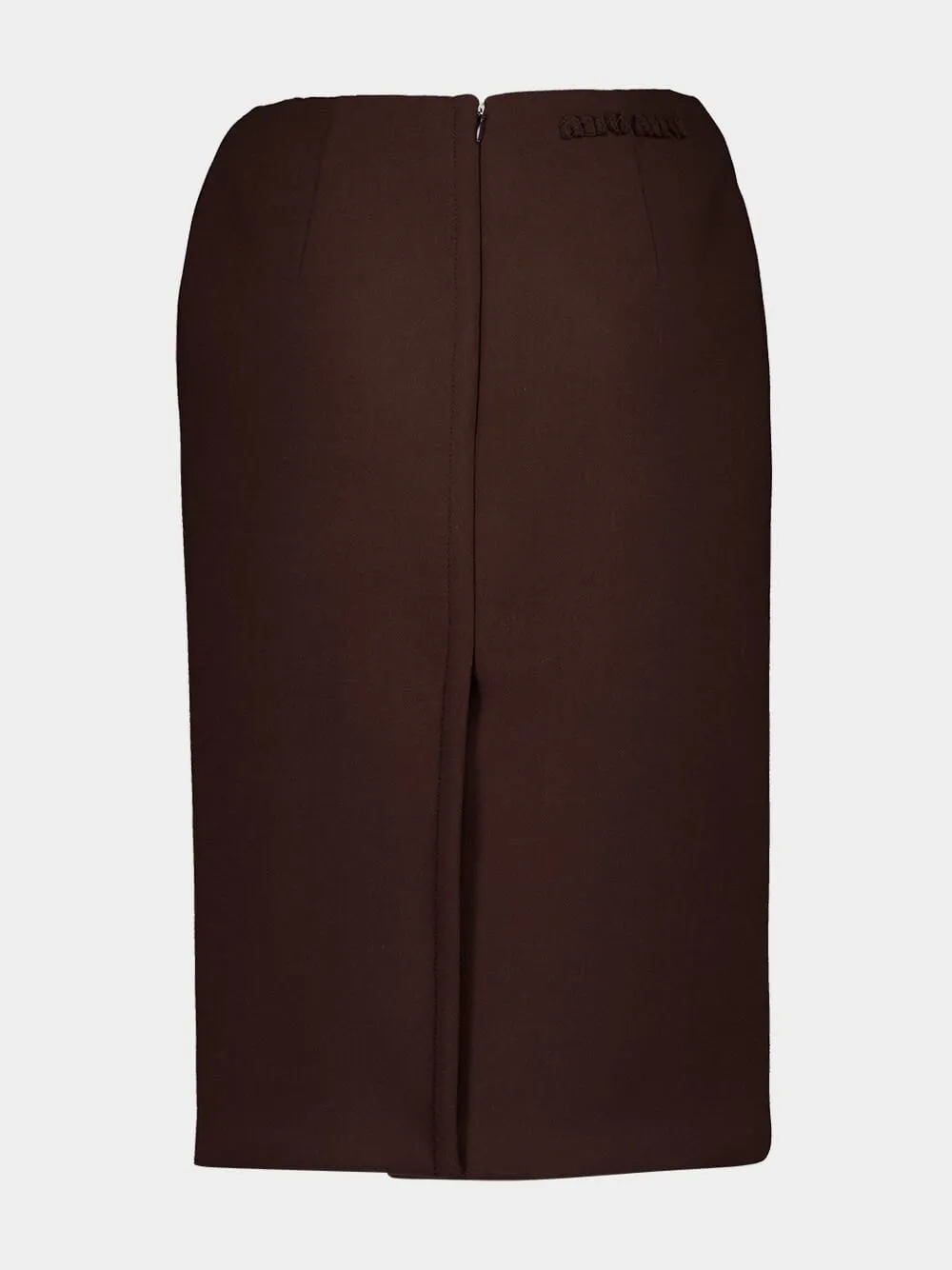 Cocoa Brown Pencil Skirt