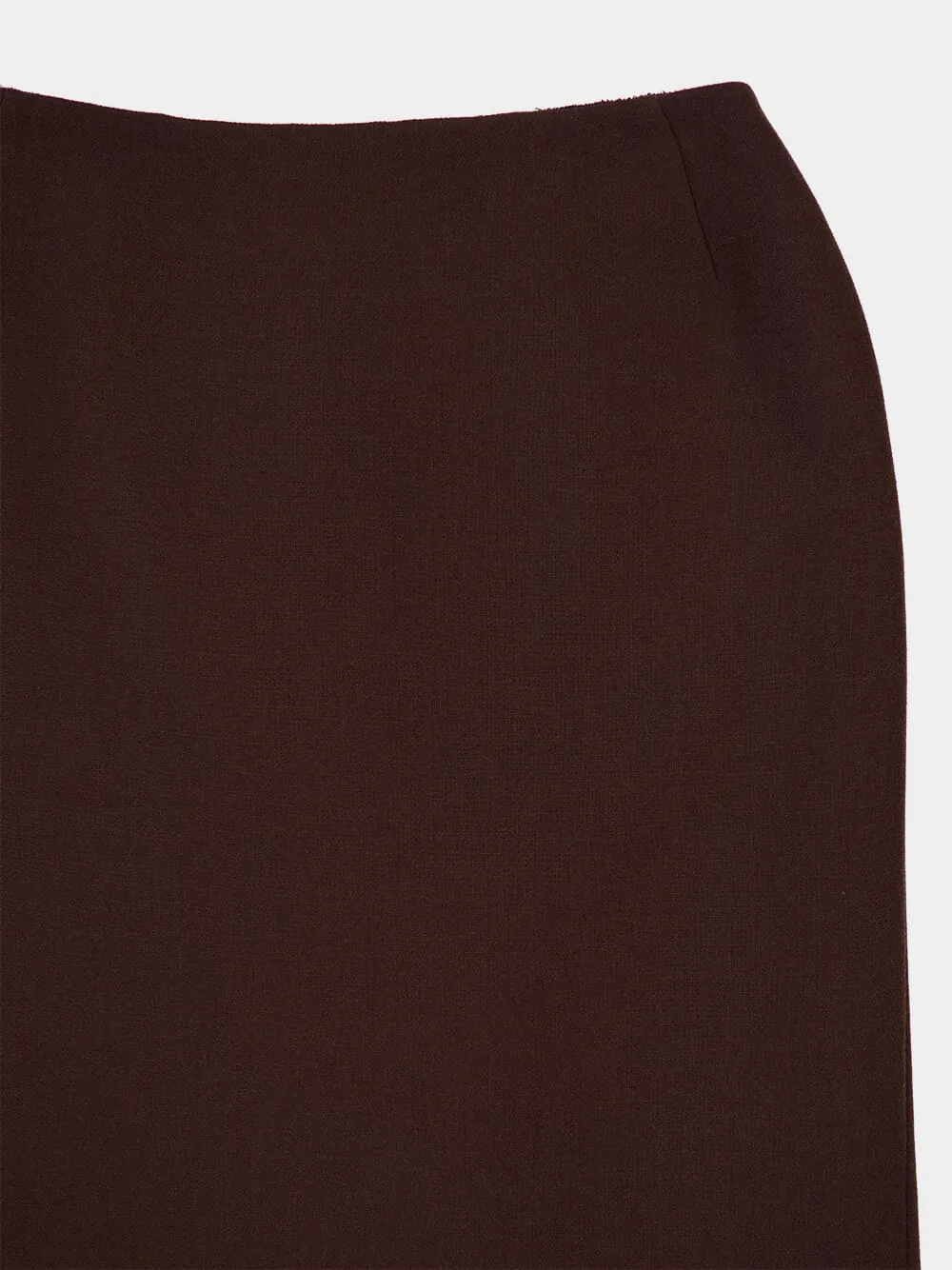 Cocoa Brown Pencil Skirt