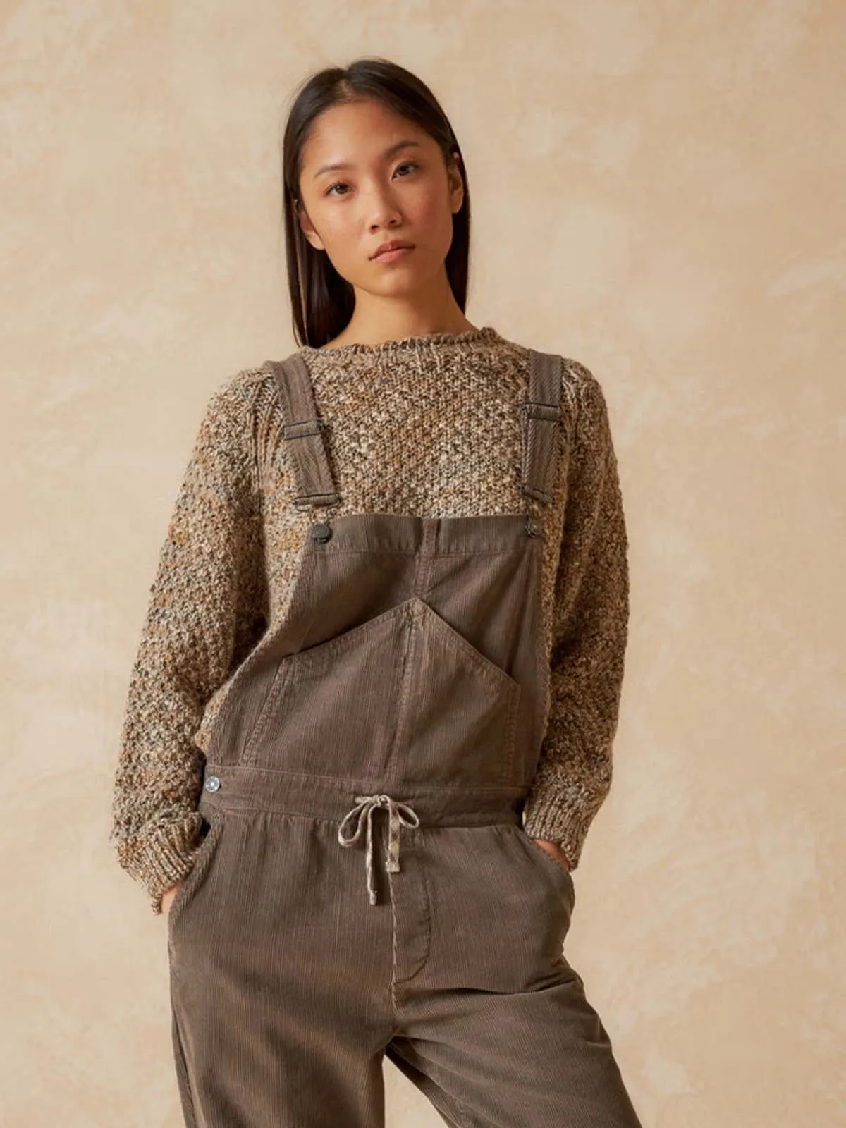 Cord Dungarees - Cement