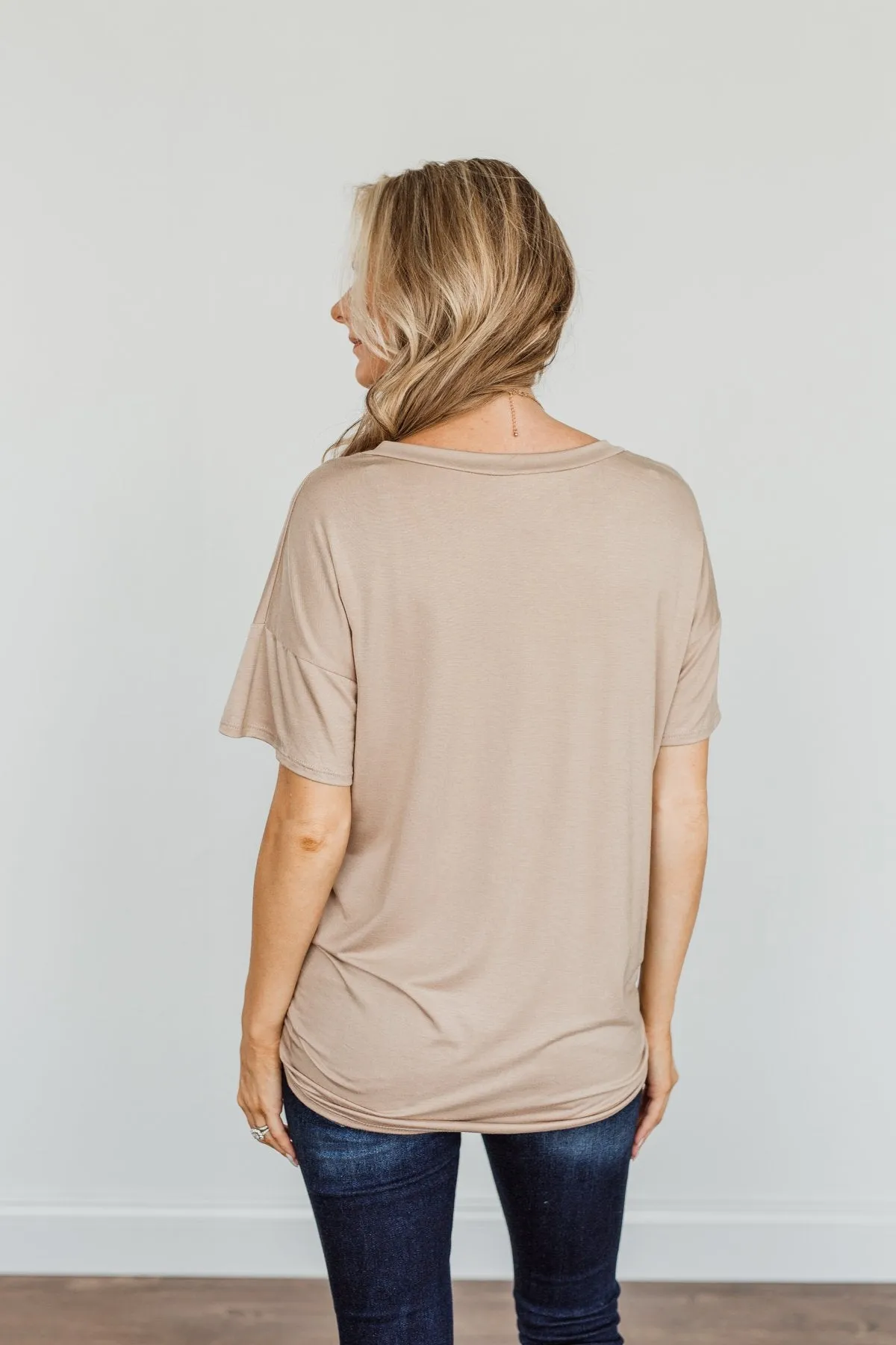 Country Road Take Me Home Graphic Tee- Tan