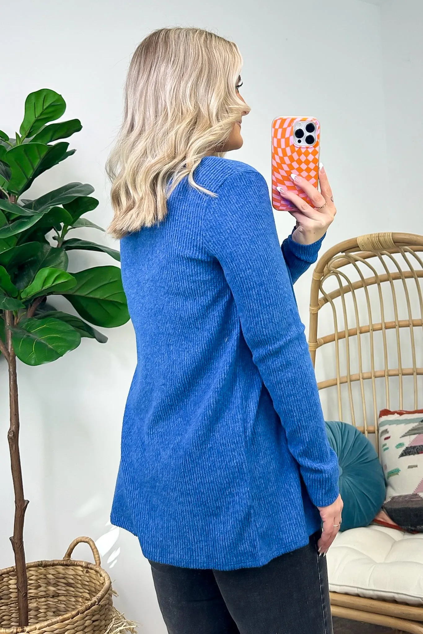 Cozy Simplicity Ribbed Knit Pocket Cardigan - FINAL SALE