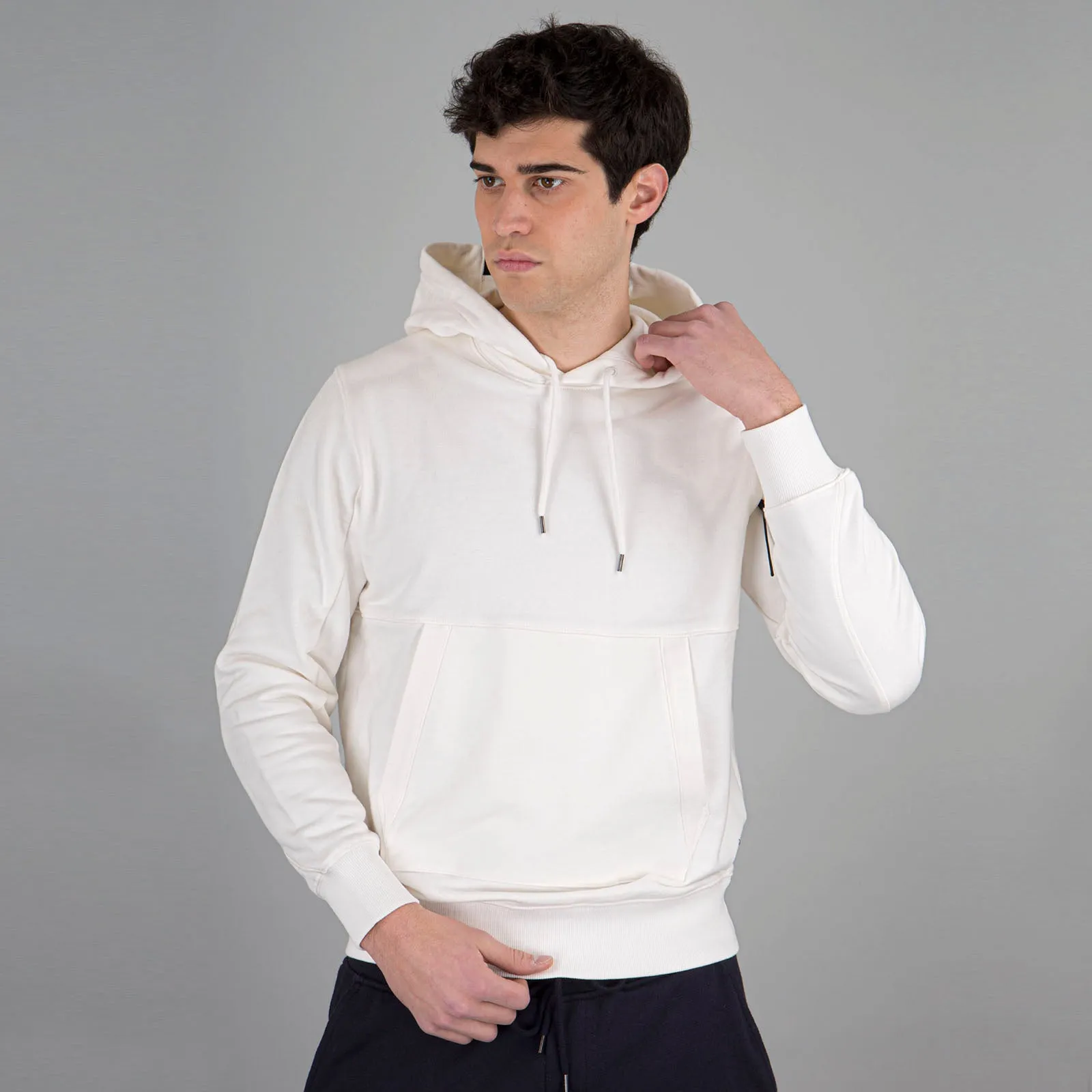 C.p. Company Felpa Diagonal Raised Hoodie Bianco Uomo