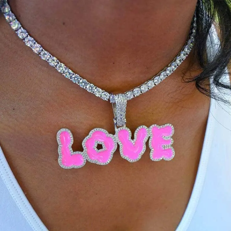 Custom Cloud Font Name Necklace