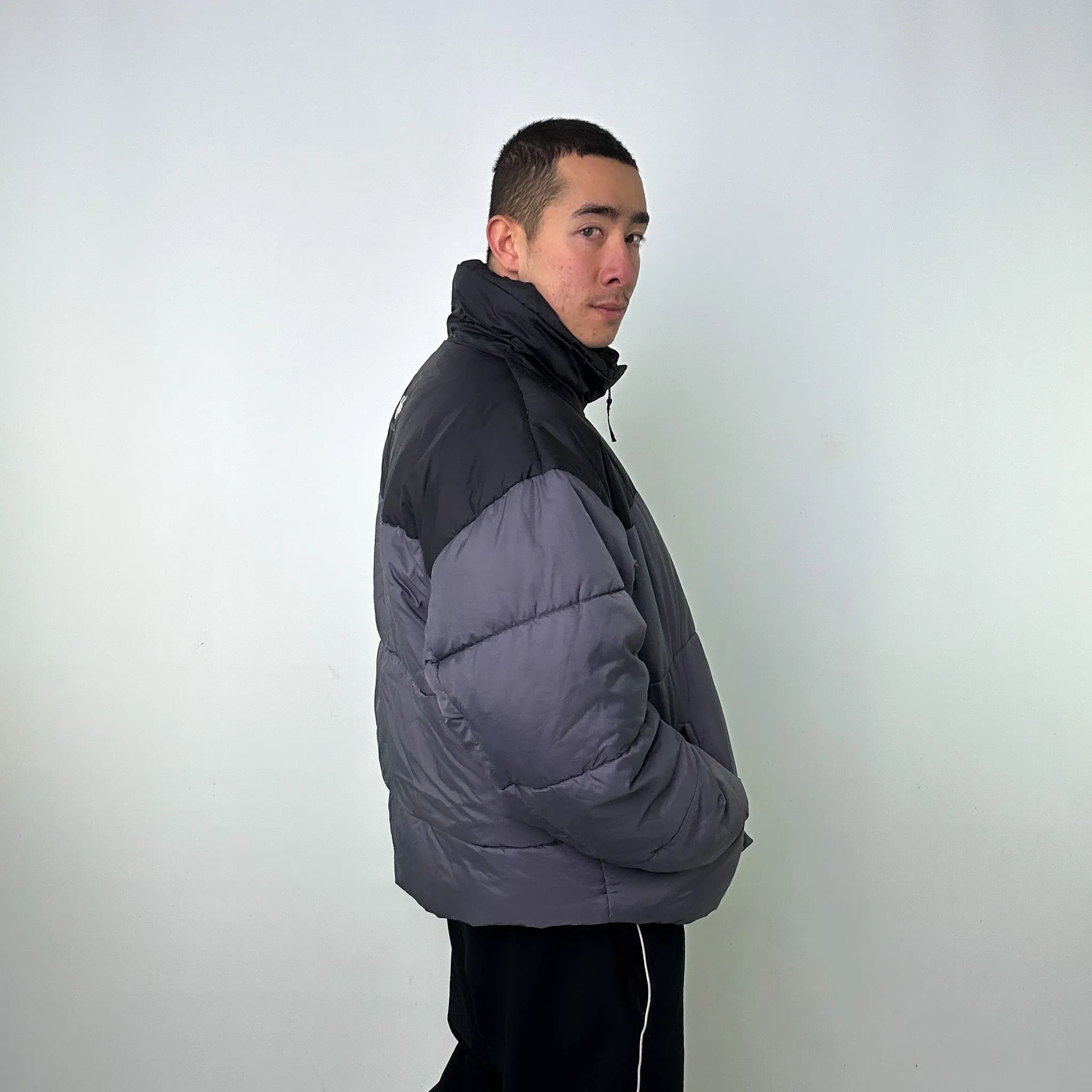 Dark Grey 90s Helly Hansen Puffer Jacket Coat (XL)