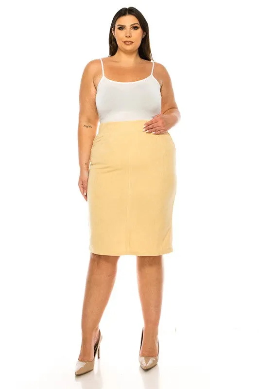 Debbie Style Corduroy Skirt- Honey