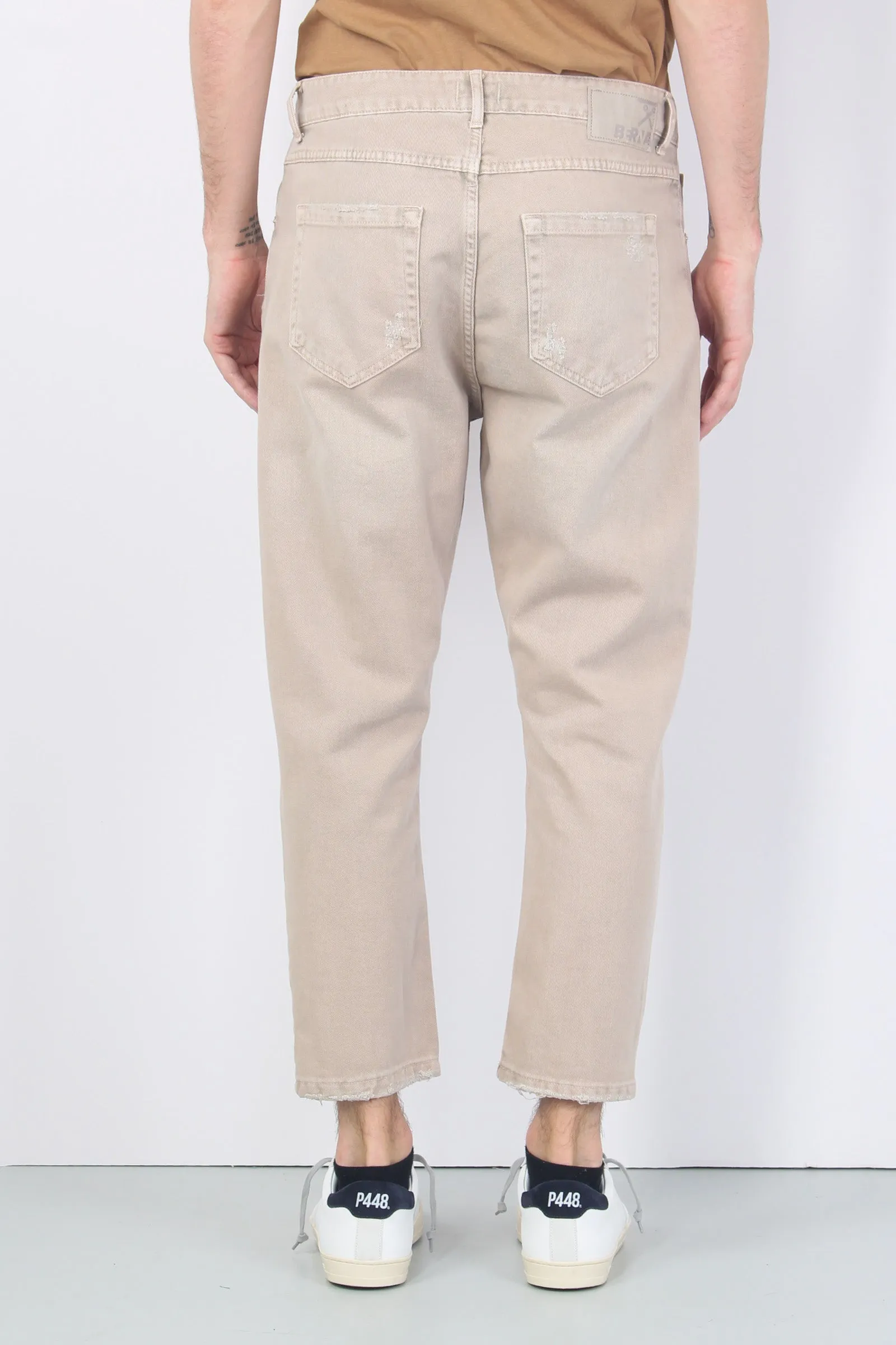 Denim Micro Rotture Beige