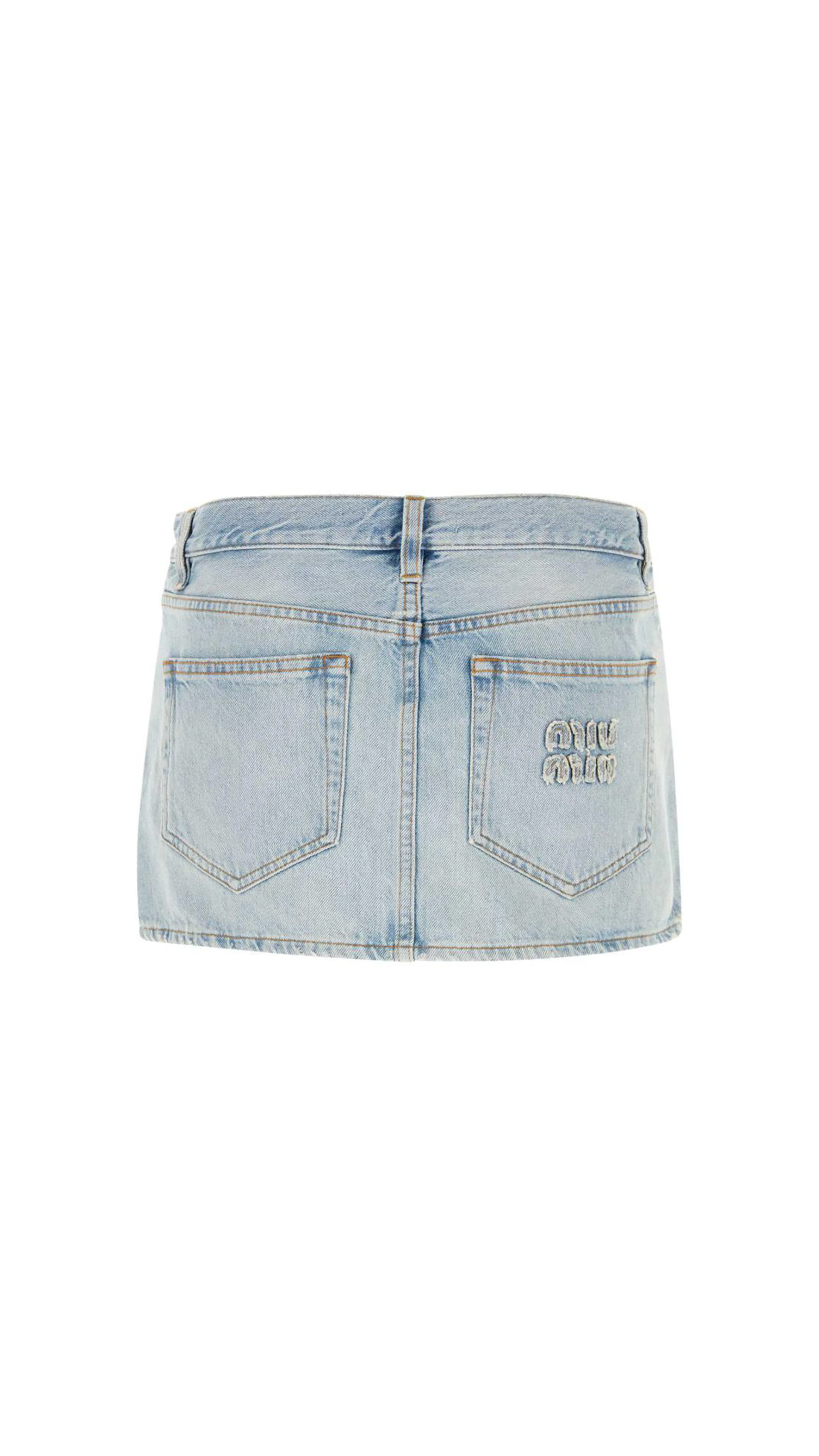 Denim Miniskirt - Sapphire Blue