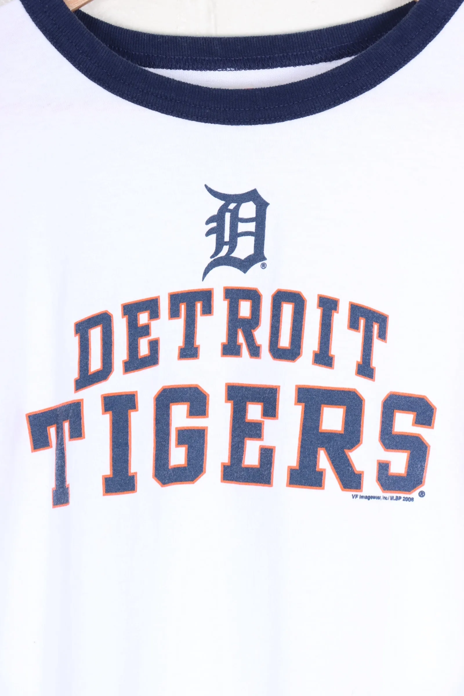 Detroit Tigers MBL Baseball Ringer Tee (XL)