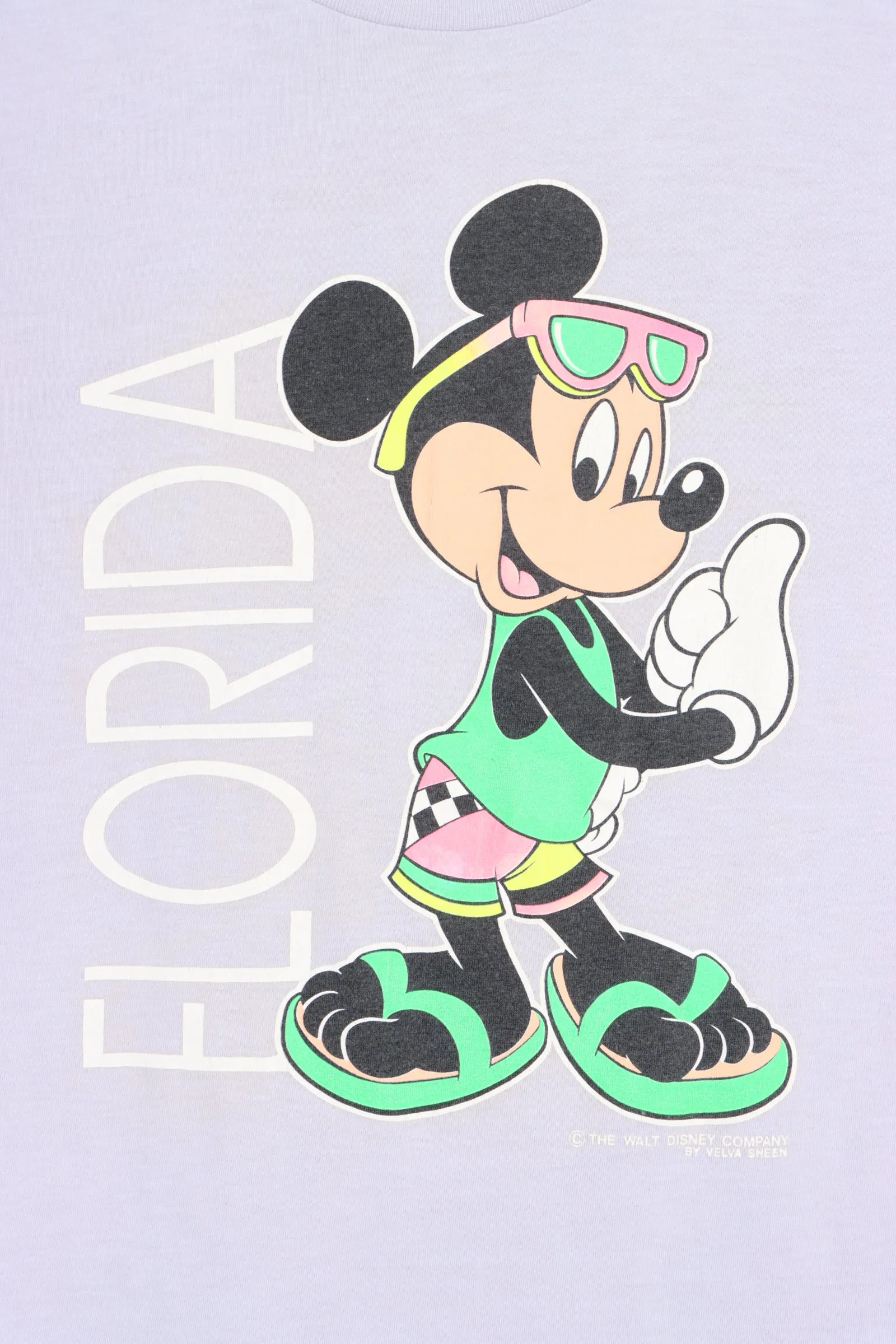 DISNEY MICKEY MOUSE FLORIDA VACATION SINGLE STITCH TEE USA MADE (S-