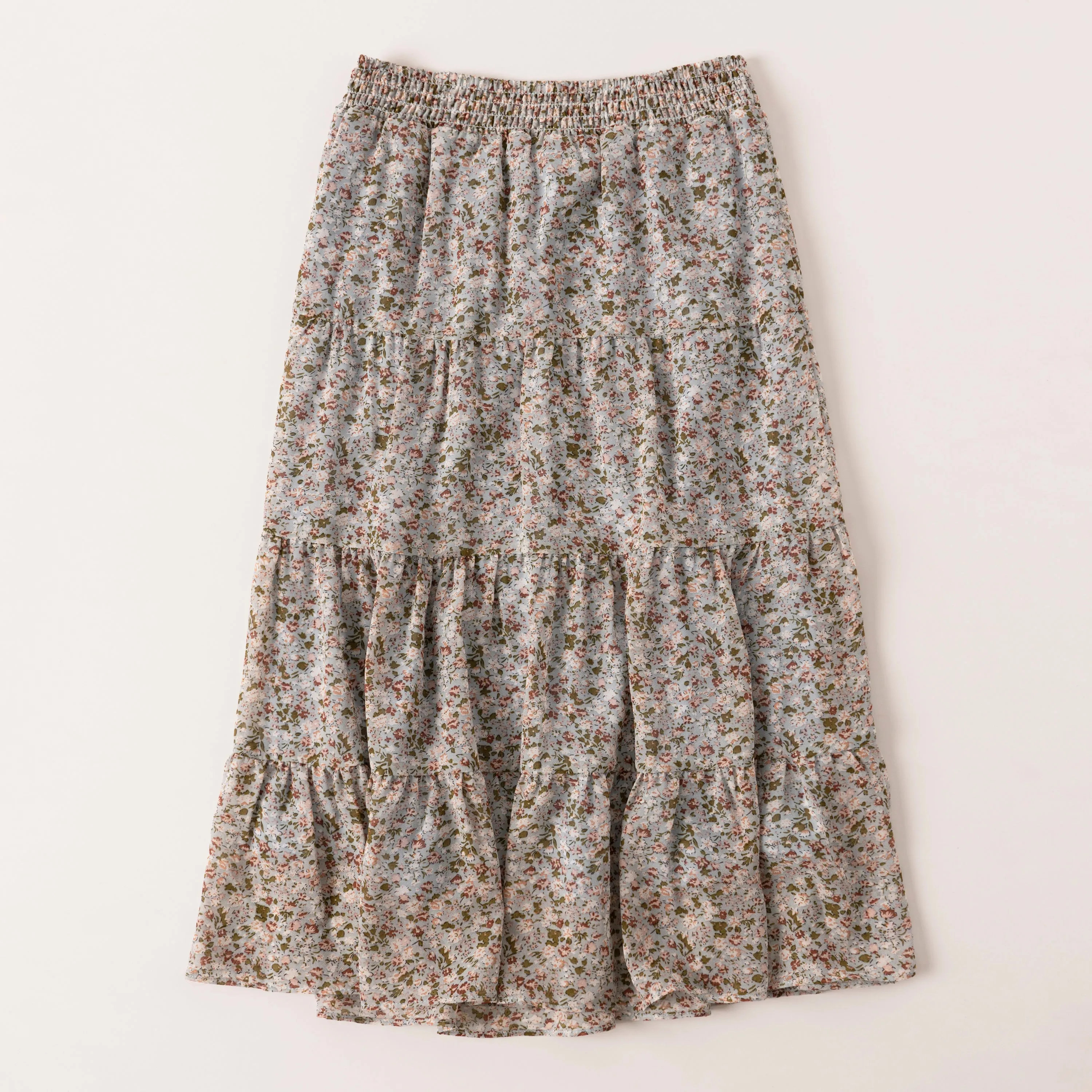 Ditsy Floral Tiered Maxi Skirt