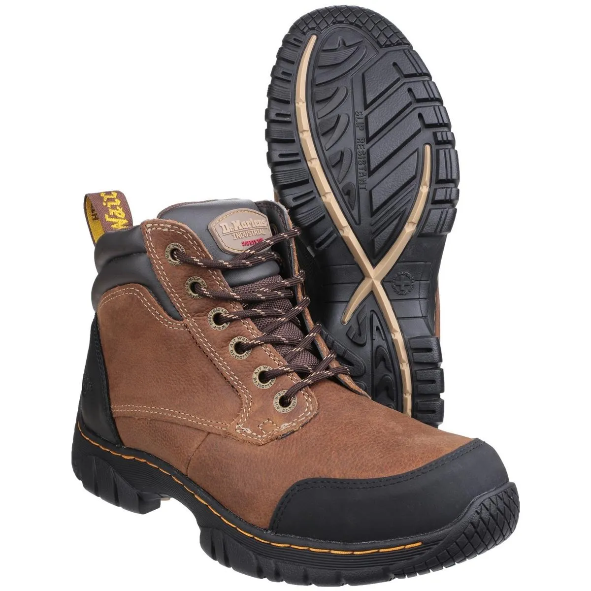 Dr Martens Riverton SB Lace up Hiker Safety Boot Brown