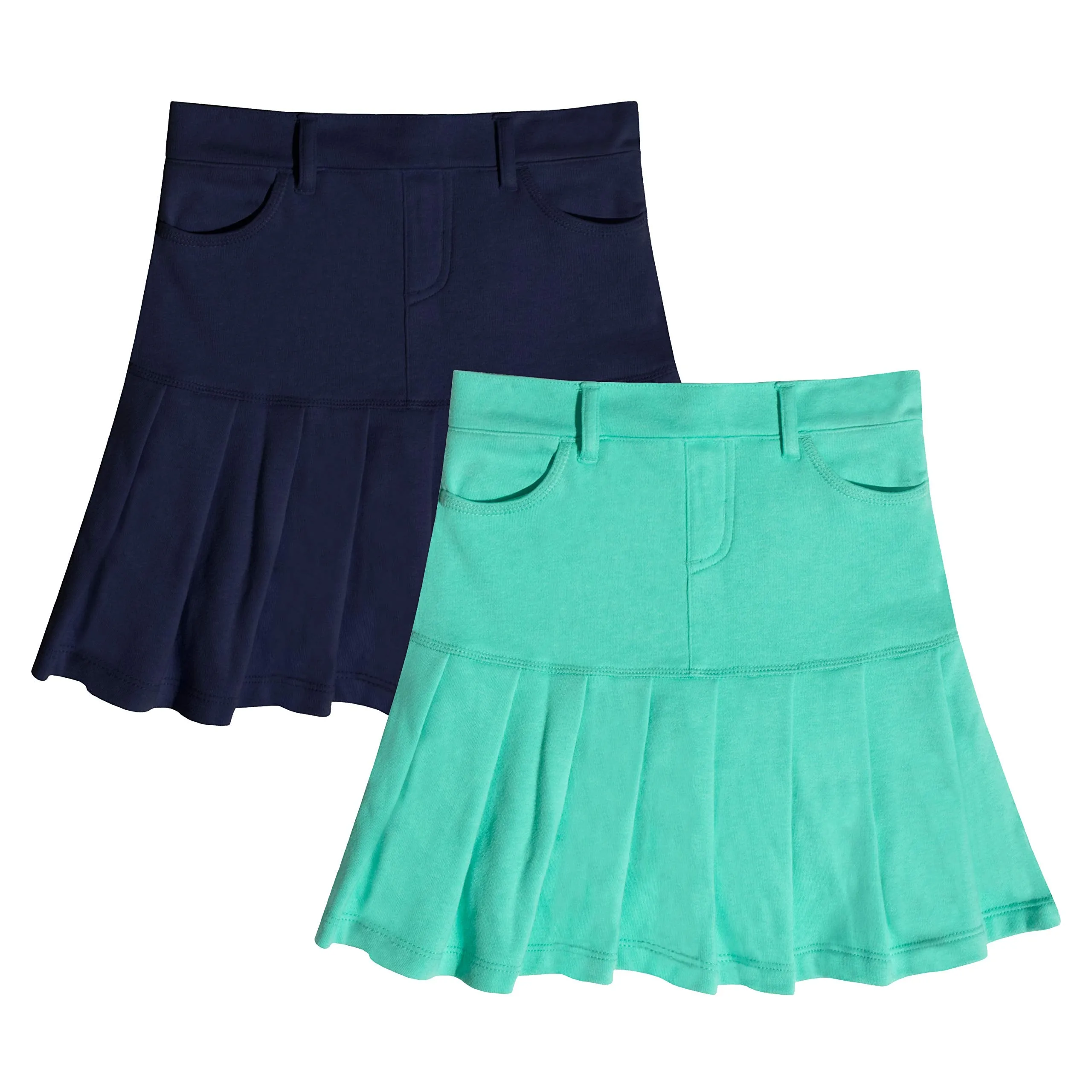 Drop Yoke Pleated Skirt 2-Pack