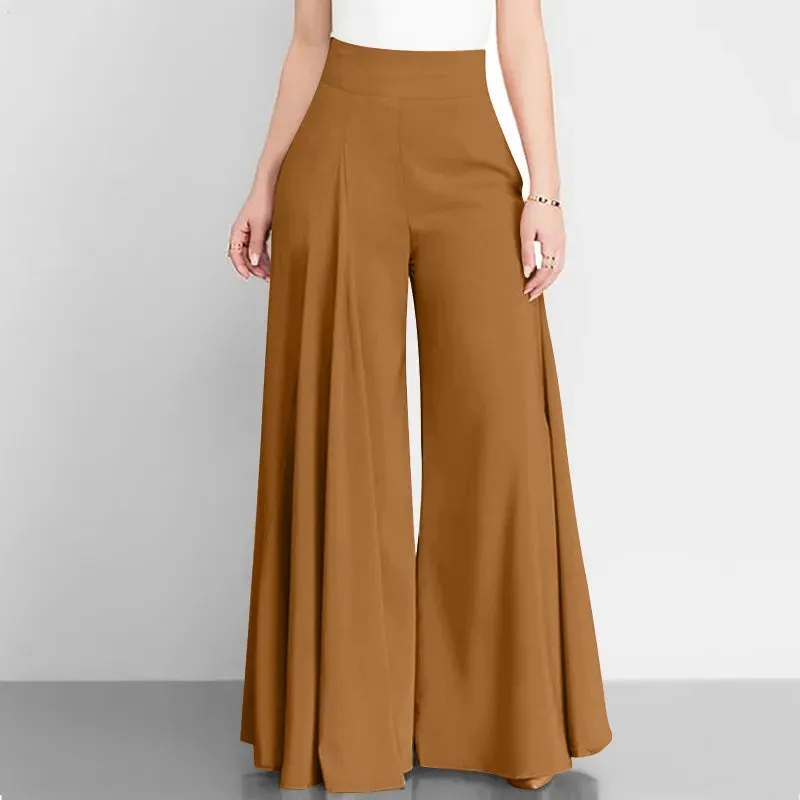 Elegant High Waist Pants Wide Leg Autumn Vintage for Women