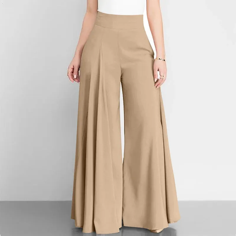 Elegant High Waist Pants Wide Leg Autumn Vintage for Women