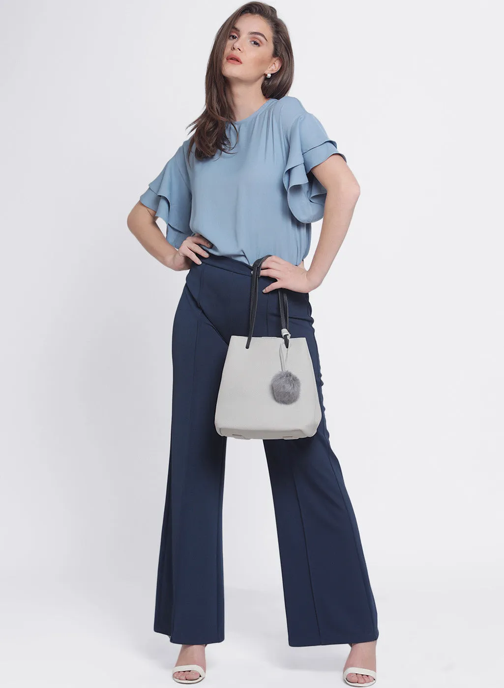 Evelyne High Waisted Flared Trouser