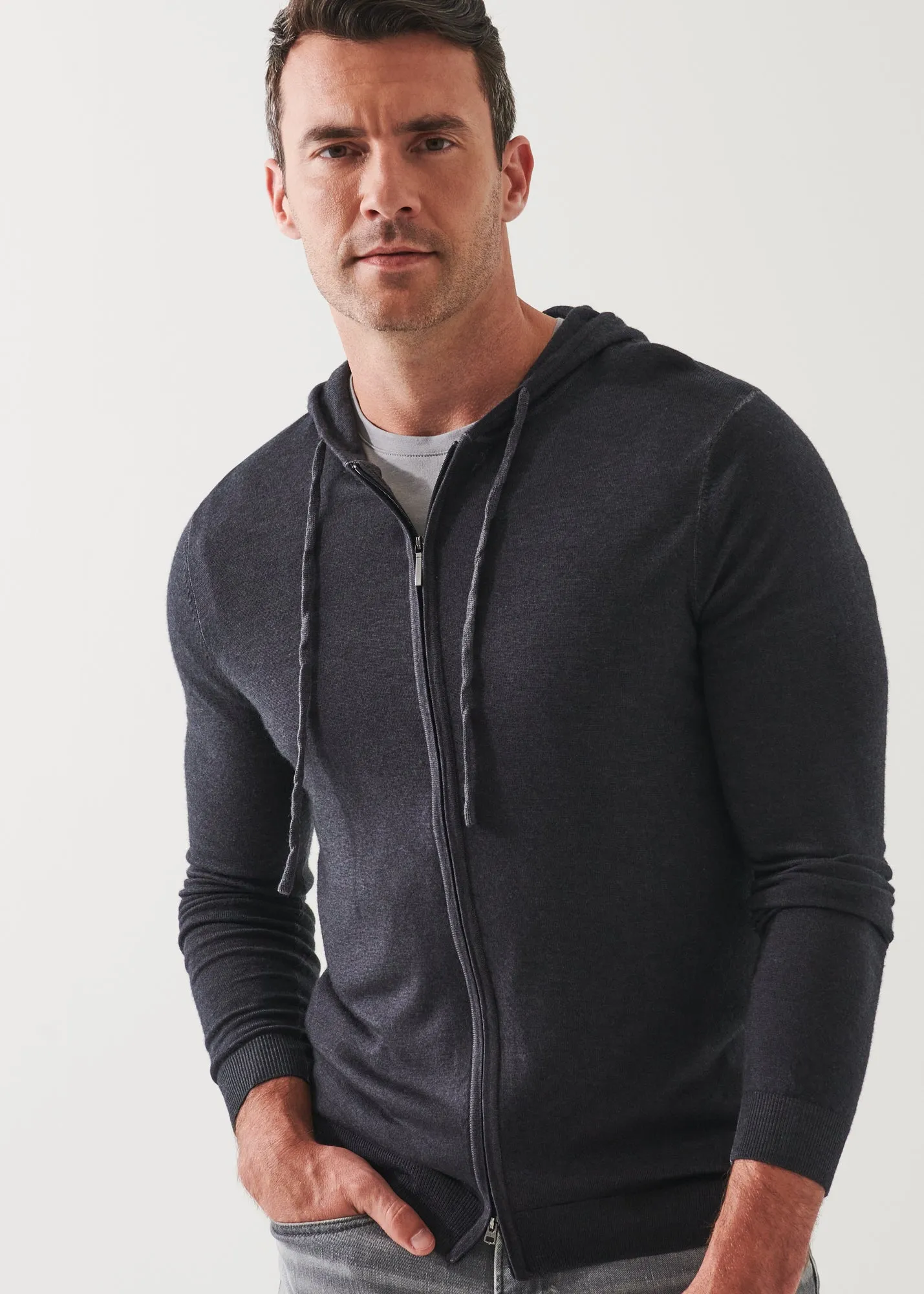 EXTRA-FINE MERINO VINTAGE WASH FULL ZIP HOODIE