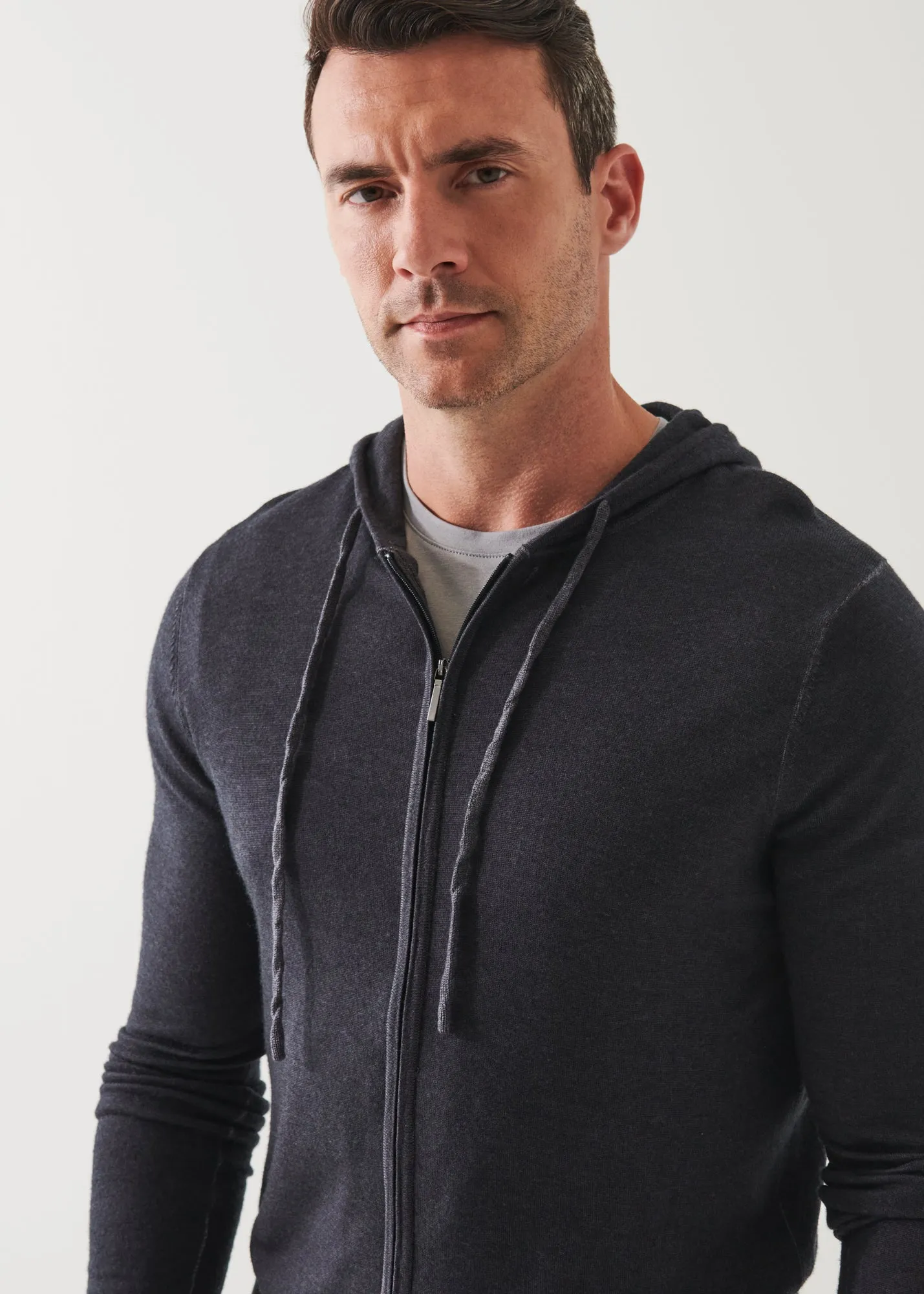 EXTRA-FINE MERINO VINTAGE WASH FULL ZIP HOODIE